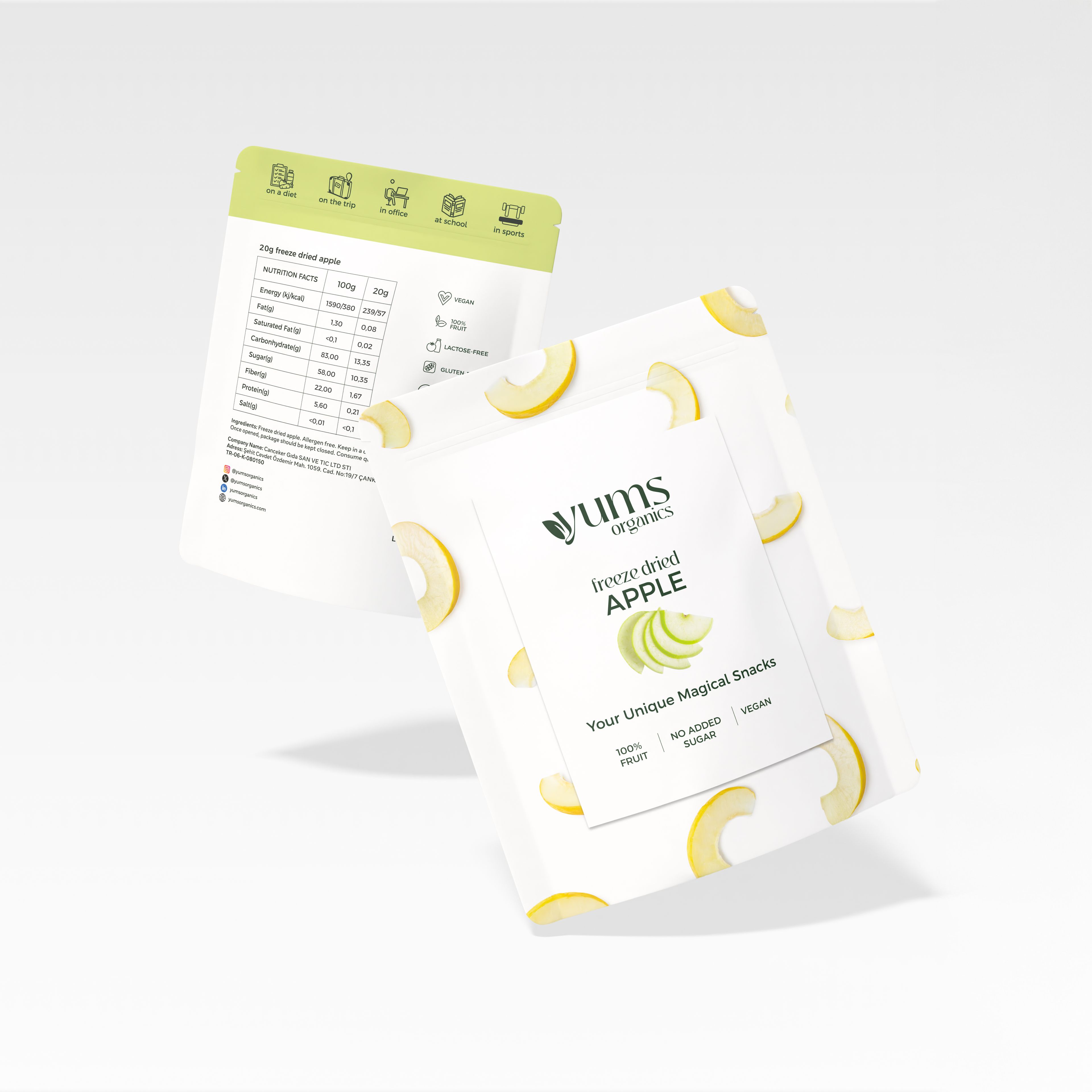 5-pack Freeze Dried Apple