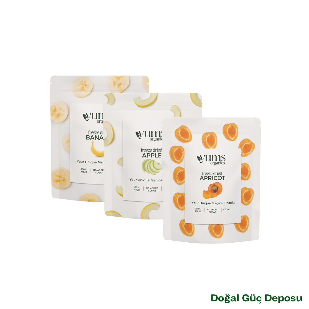 Doğal Güç Deposu (Muz & Elma & Kayısı)