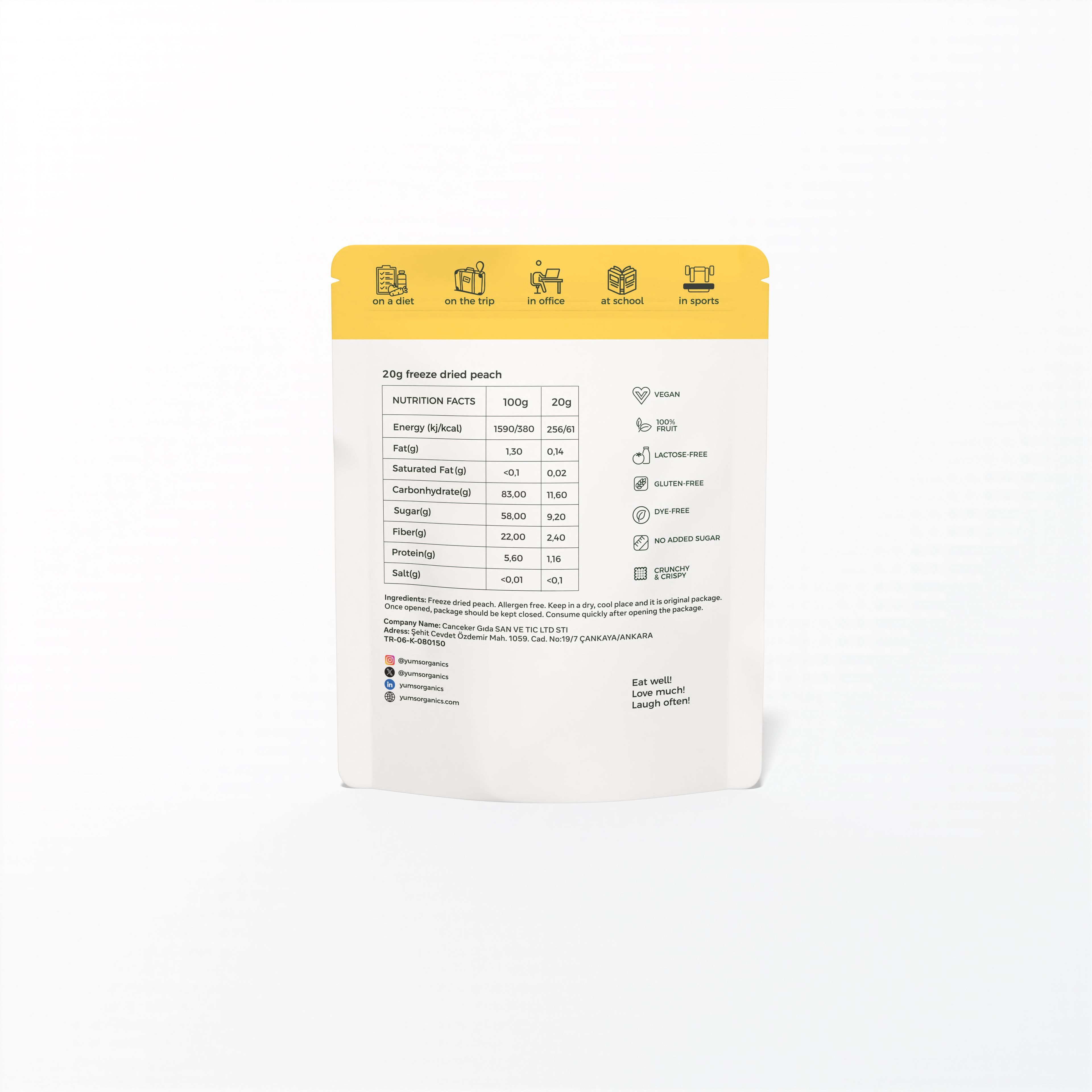Freeze Dried Peach
