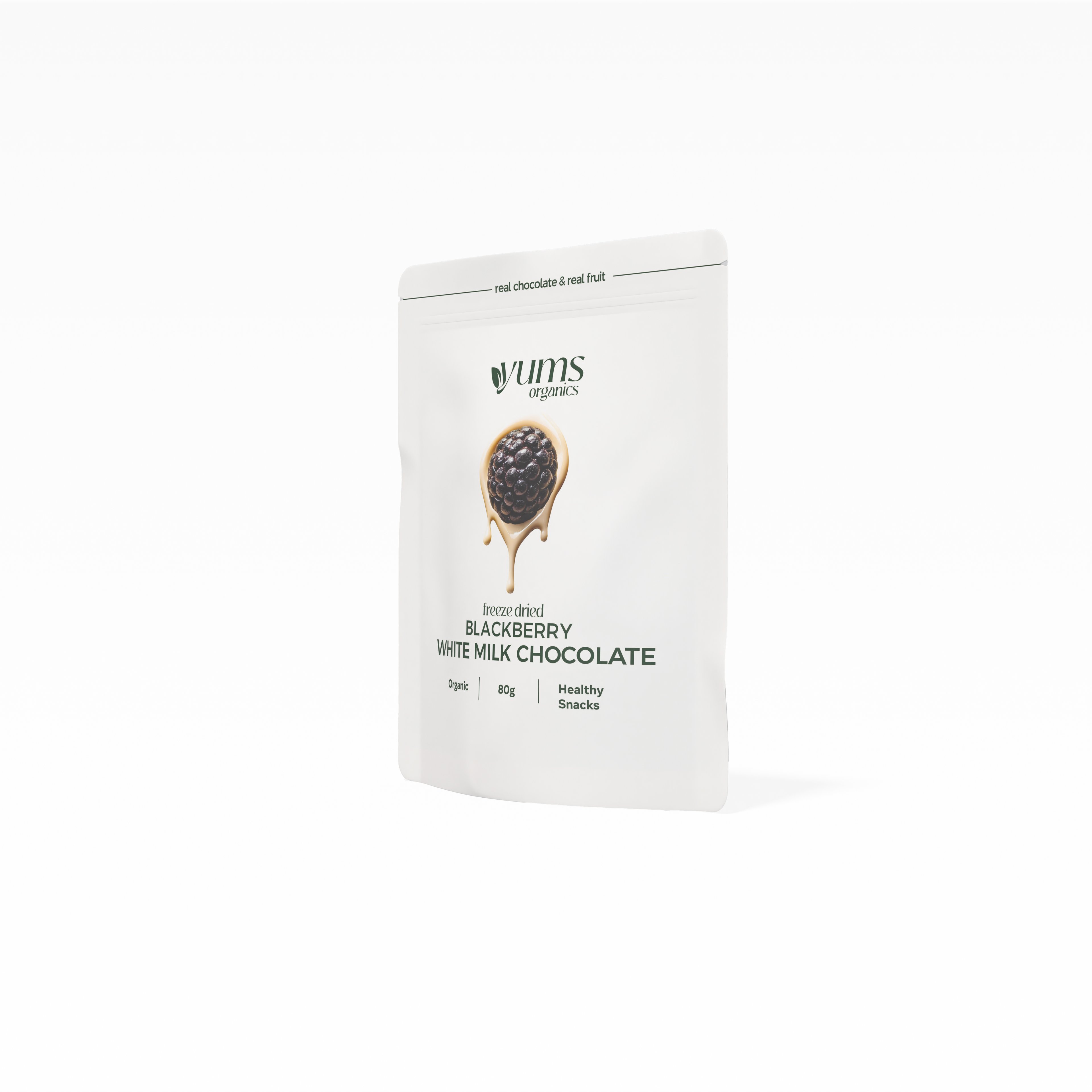 5'li Beyaz Çikolata Kaplı Freeze Dried Böğürtlen