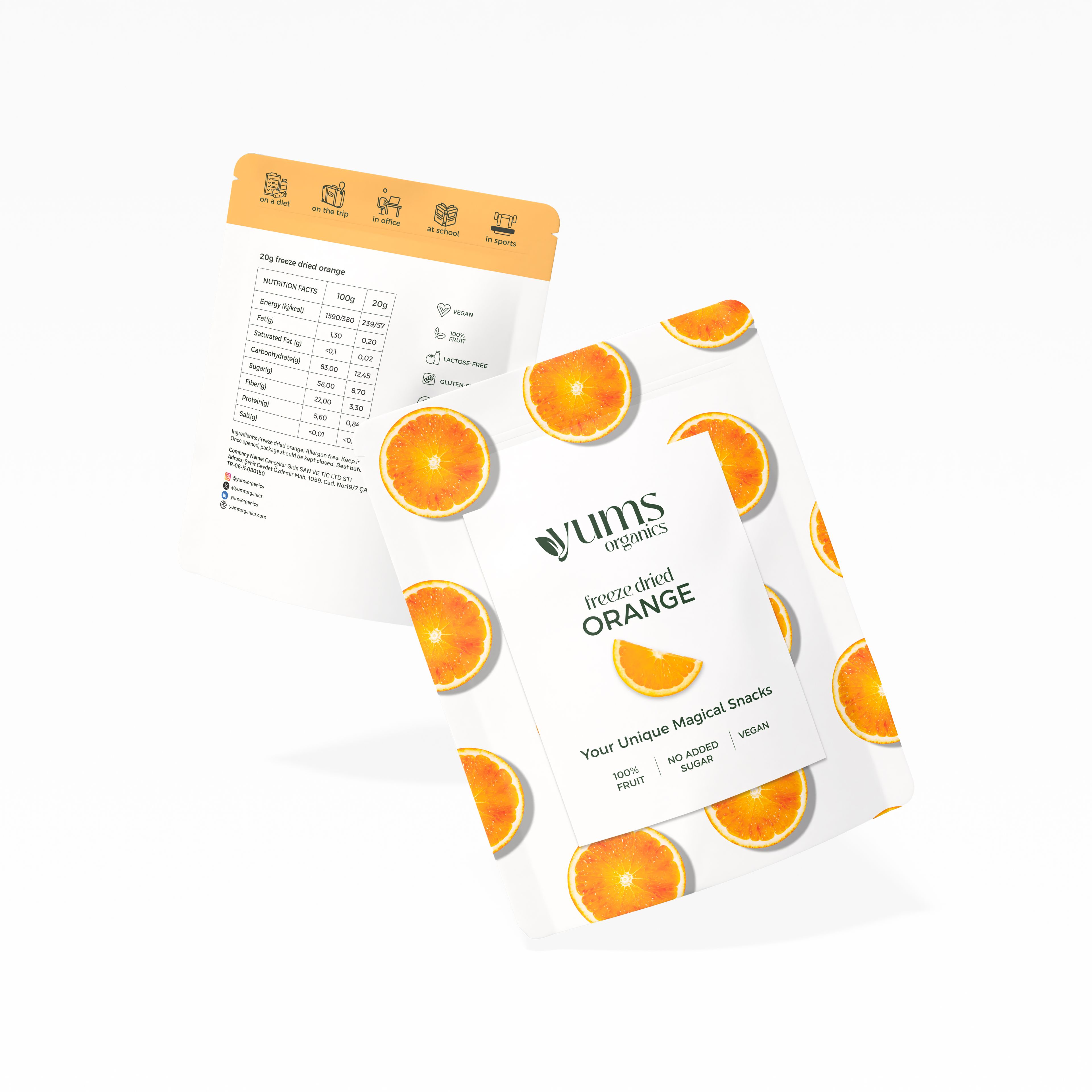 5-pack Freeze Dried Orange