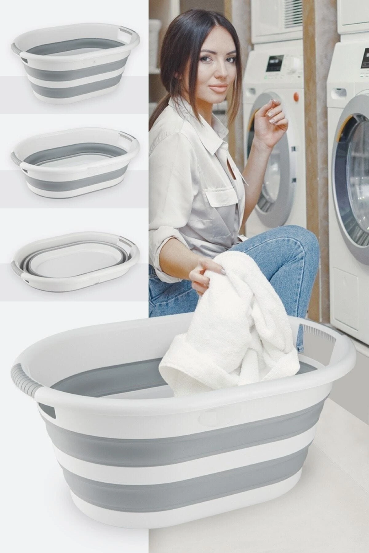 Katlanabilir Çamaşır Sepeti