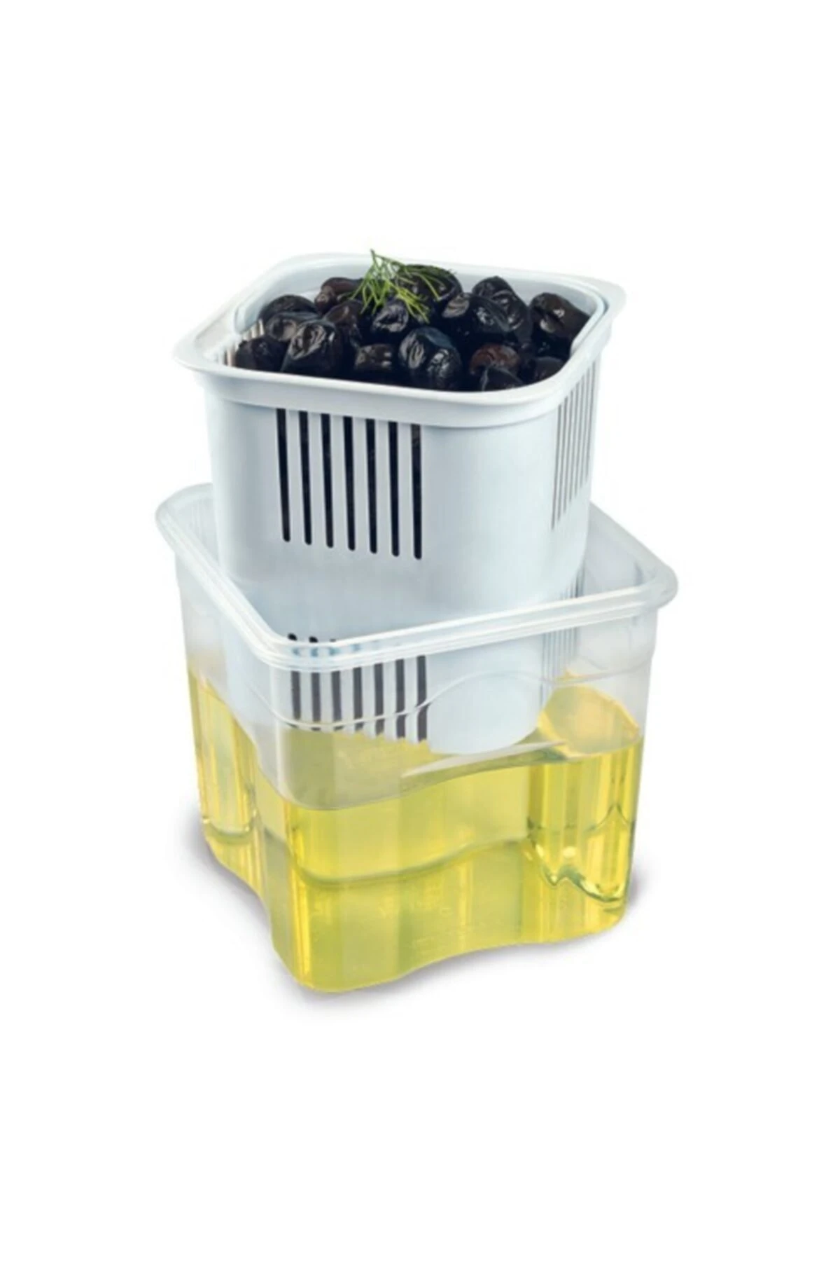 1,3 Lt Sızdırmaz Zeytin Süzme Saklama Kabı(21390)