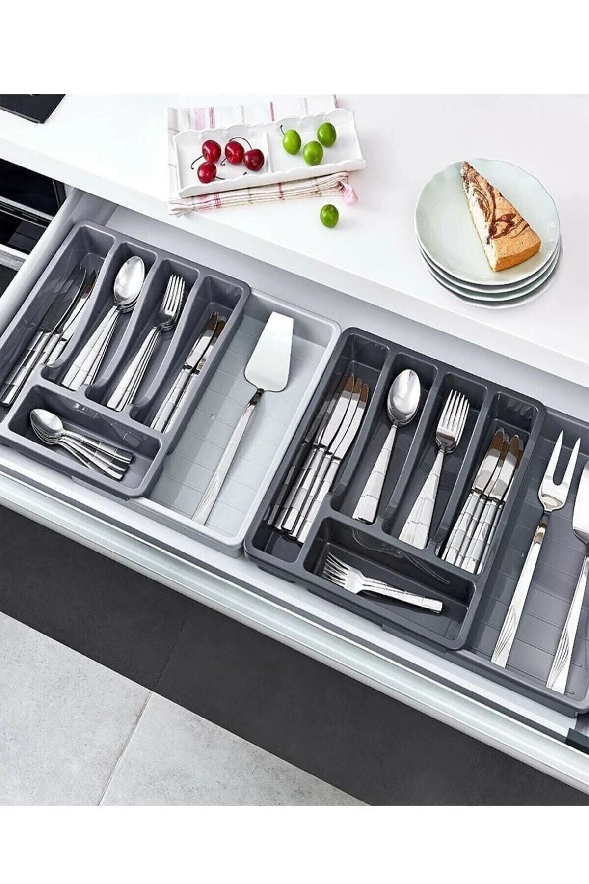 Ayarlanabilir Çekmece Içi Kaşıklık