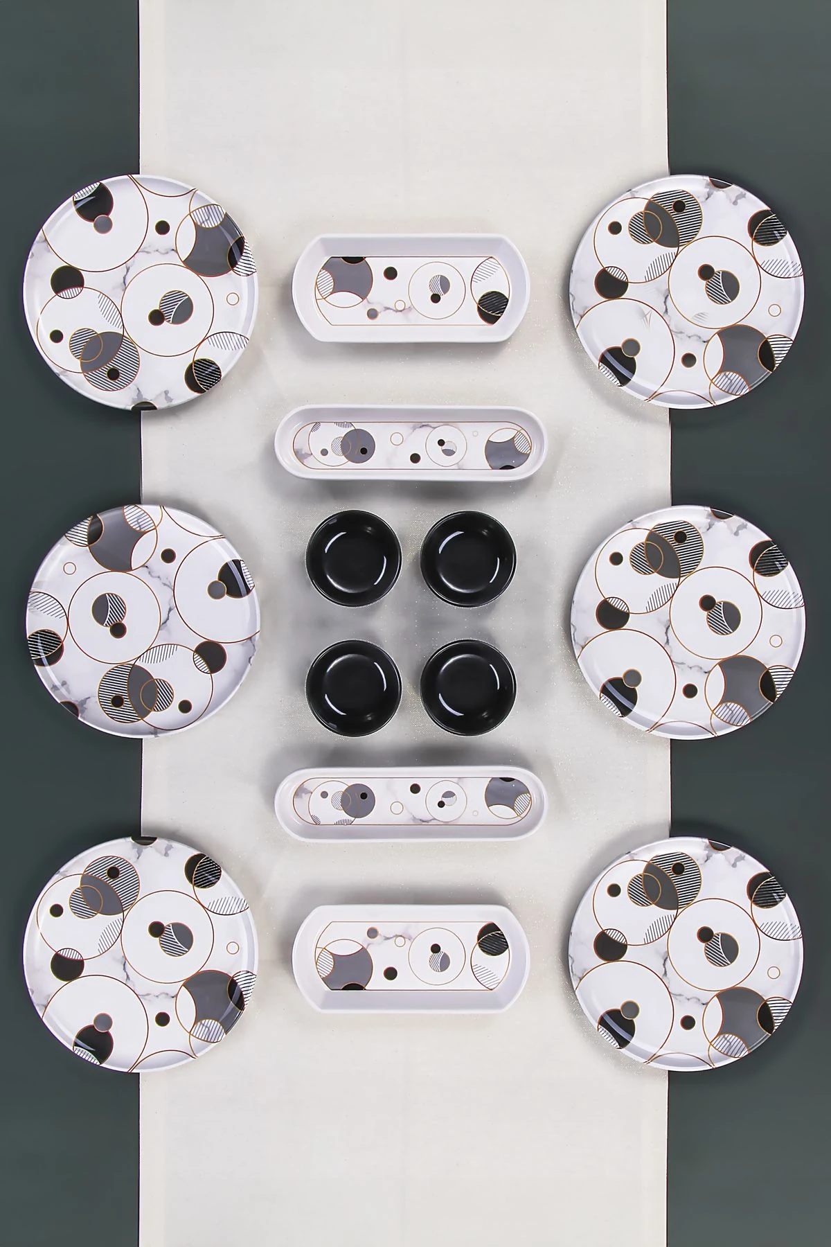 14 Parça 6 Kişilik Stackable Bounce Kahvaltı Takımı - Özel Tasarım Kahvaltılık