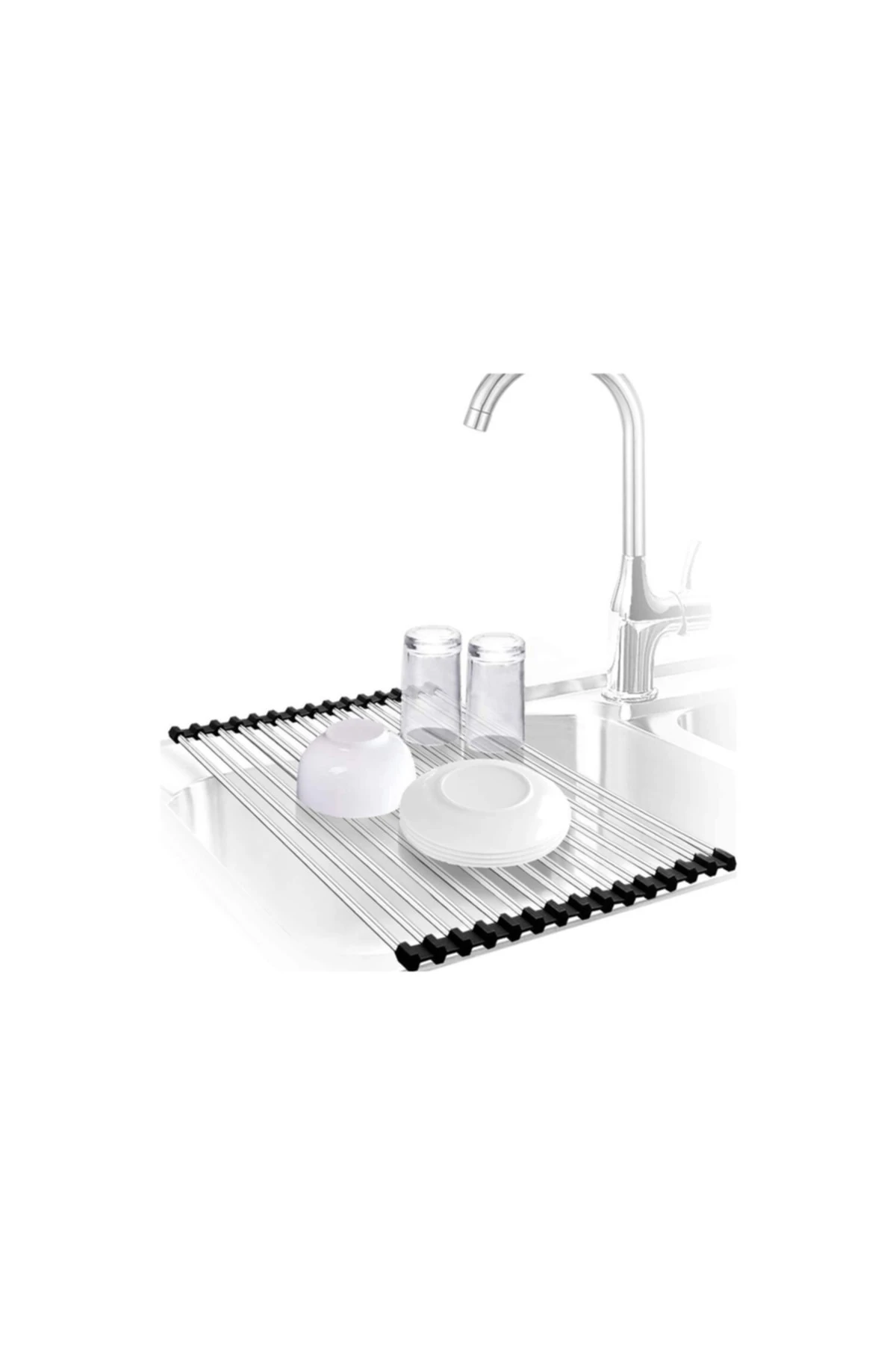 Mutfak Içi Katlanabilir Kurutmalık Süzgeç Bulaşık Kurutmalık
