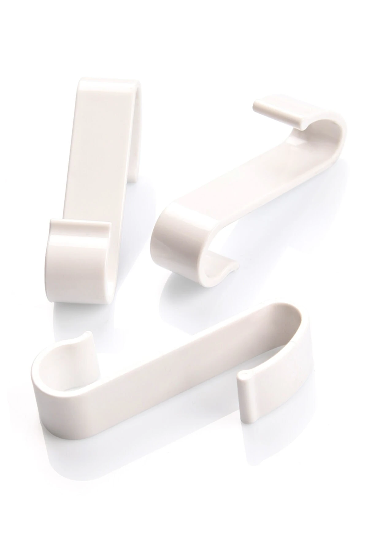 3 Lü Çok Amaçlı Plastik S Askı Beyaz