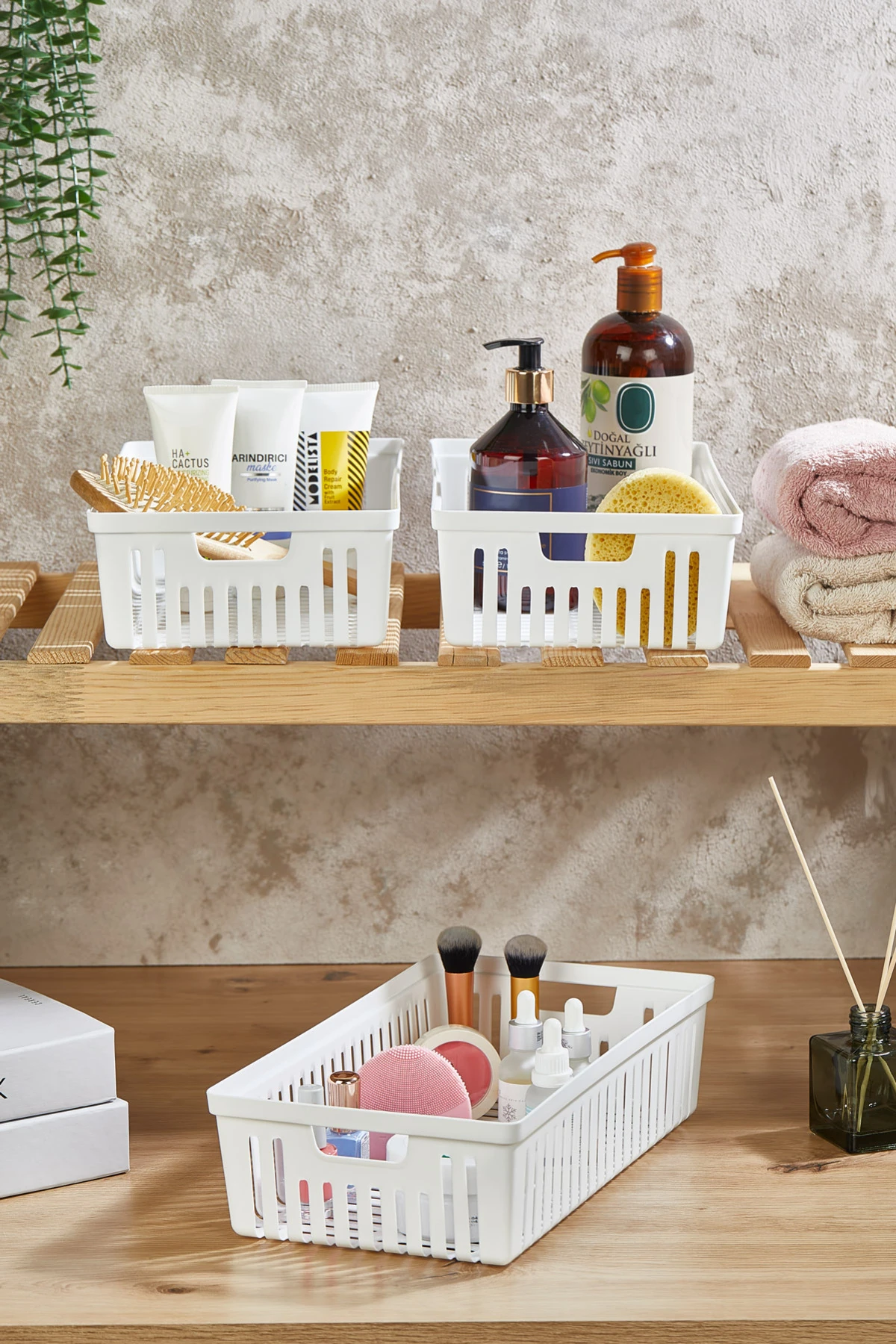 3 lü Dolap İçi Takı Makyaj Organizer - Çekmece İçi Düzenleyici Set