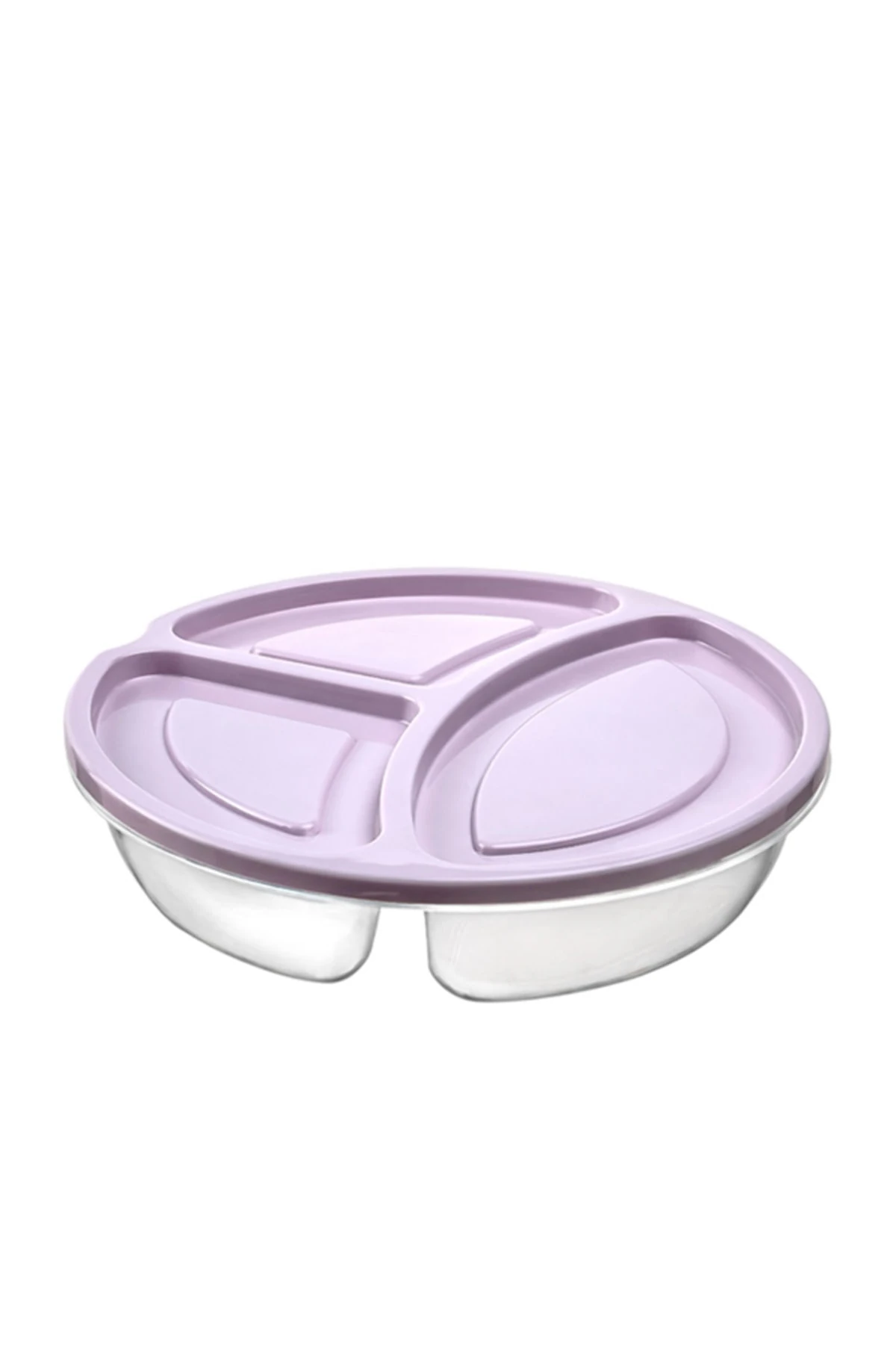 3 Bölmeli Küçük Smart Yuvarlak Saklama Kabi