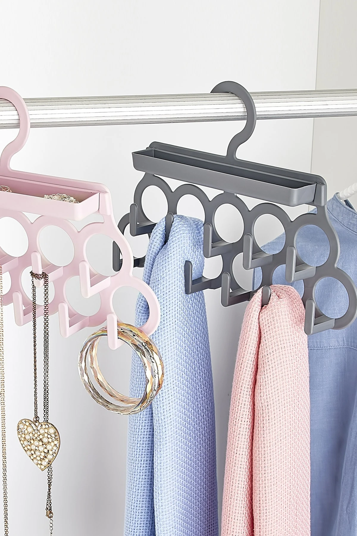 11 Gözlü Kravat Eşarp Şal Askısı Takı Ve Toka Askısı