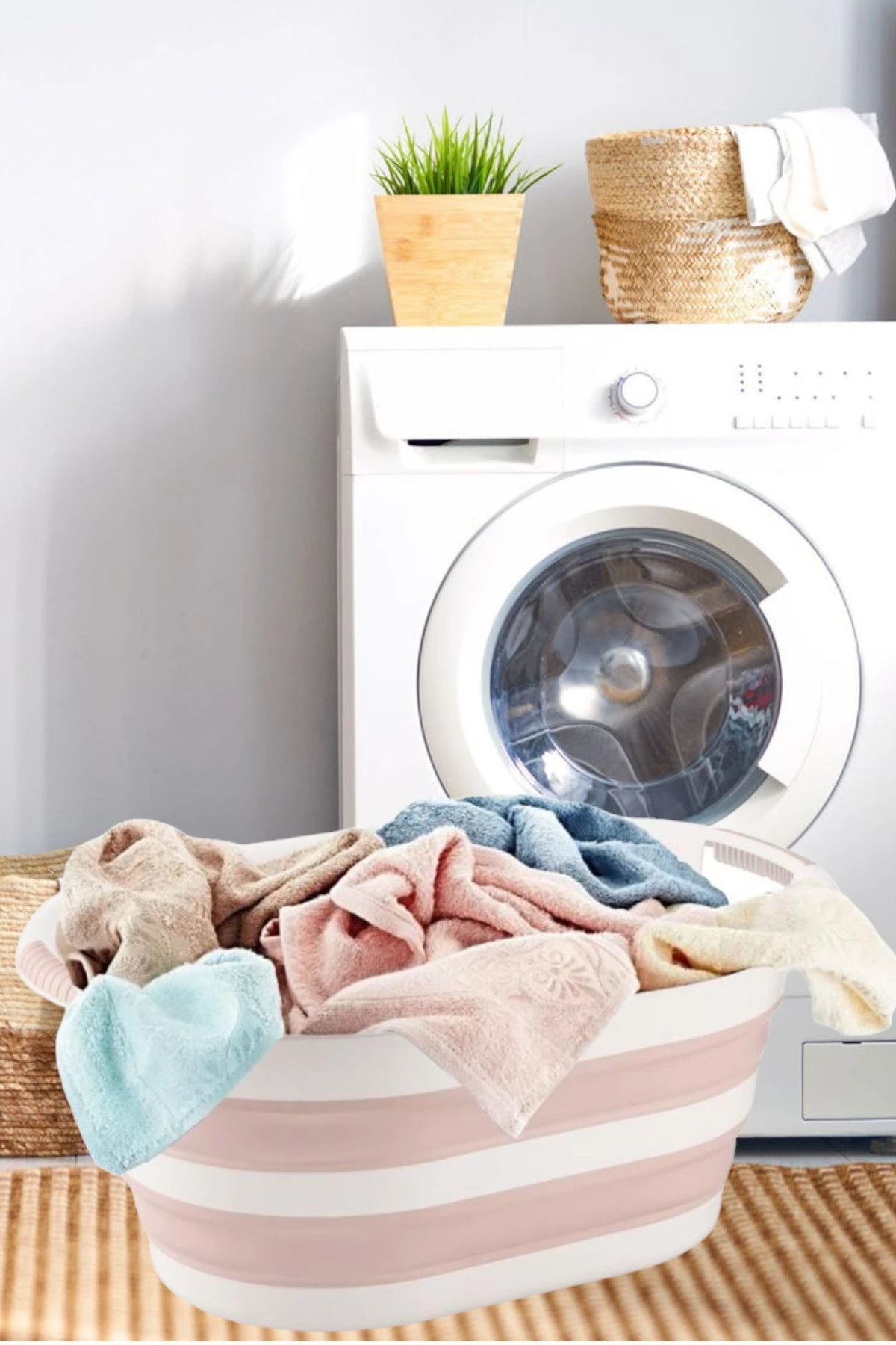 Katlanır Akordiyon Çamaşır Sepeti 38 Lt Çamaşır Selesi