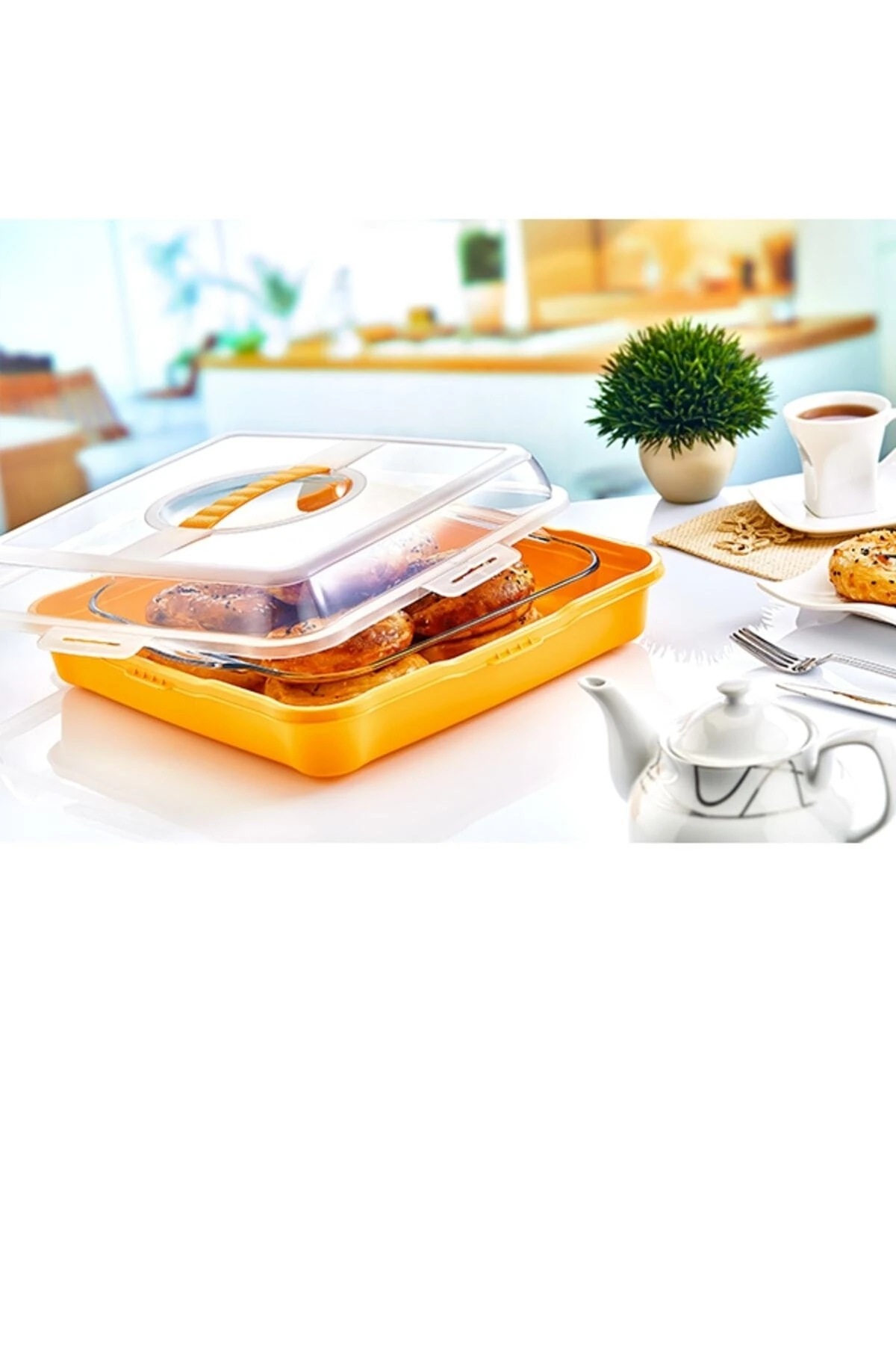 03 1060 - Kare Börek Taşıma Kabı (34,5x34,5x10,5cm)