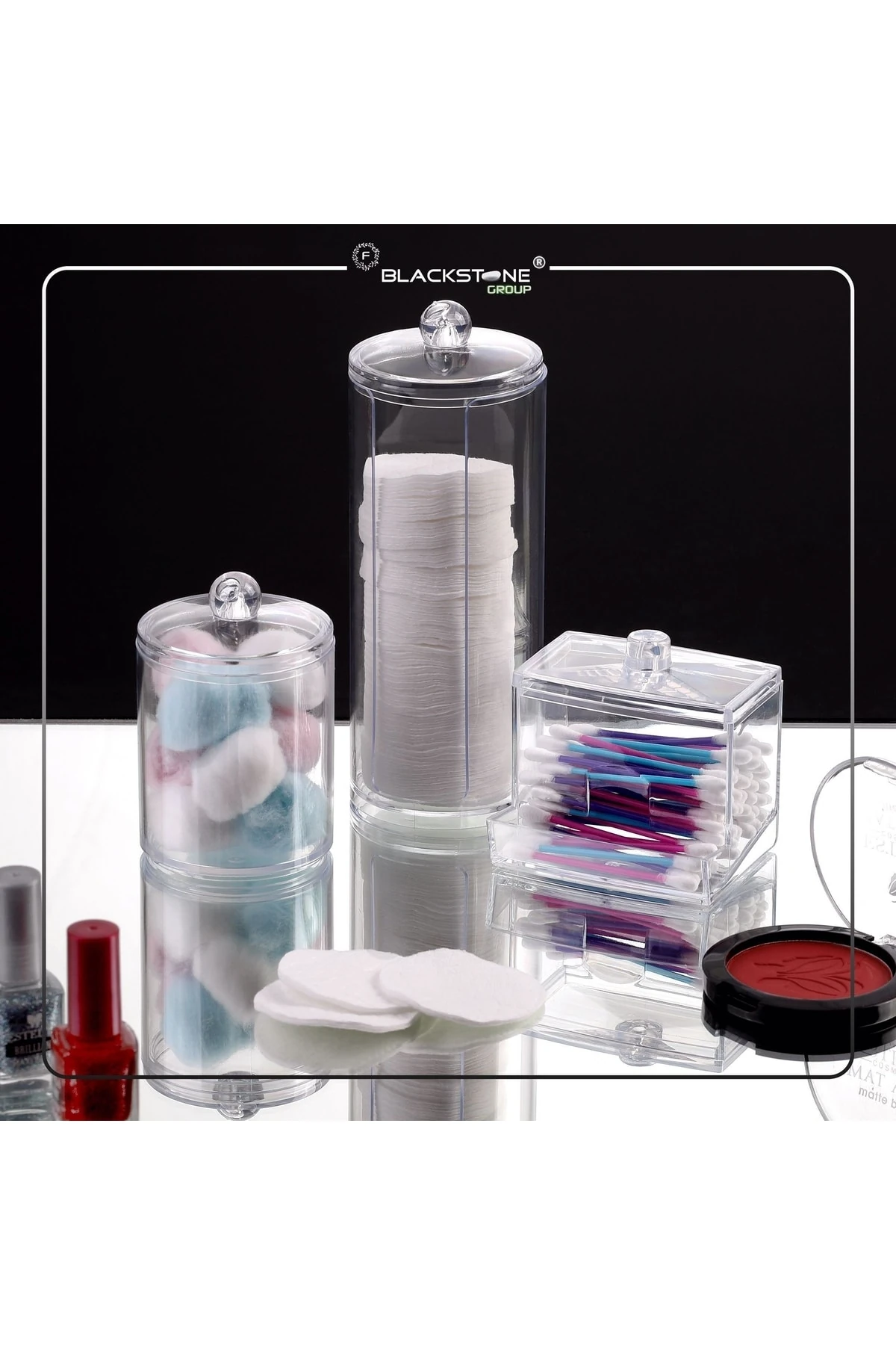 Akrilik Lüx 3'lü Makyaj Organizer Set