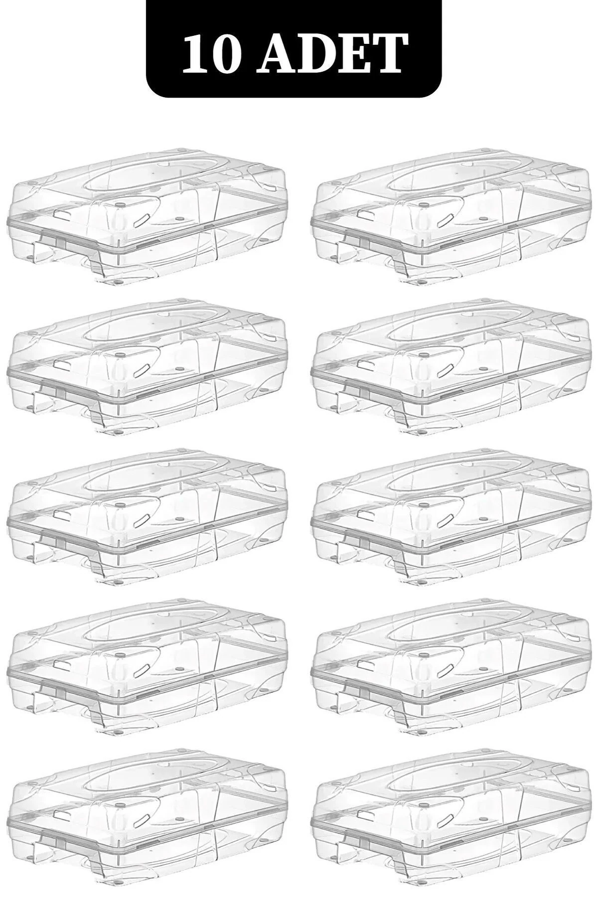 10'lu Şeffaf Kadın Ayakkabı Kutusu Hava Alan Emniyetli Ayakkabı Düzenleyici Kutusu