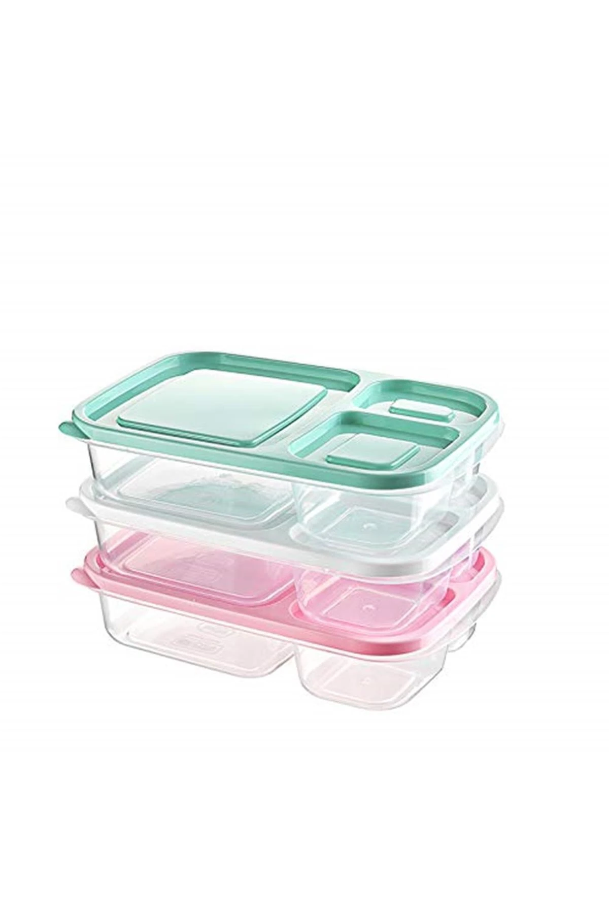 3 Bölmeli Smart Dikdörtgen Saklama Kabi (3 Adet)