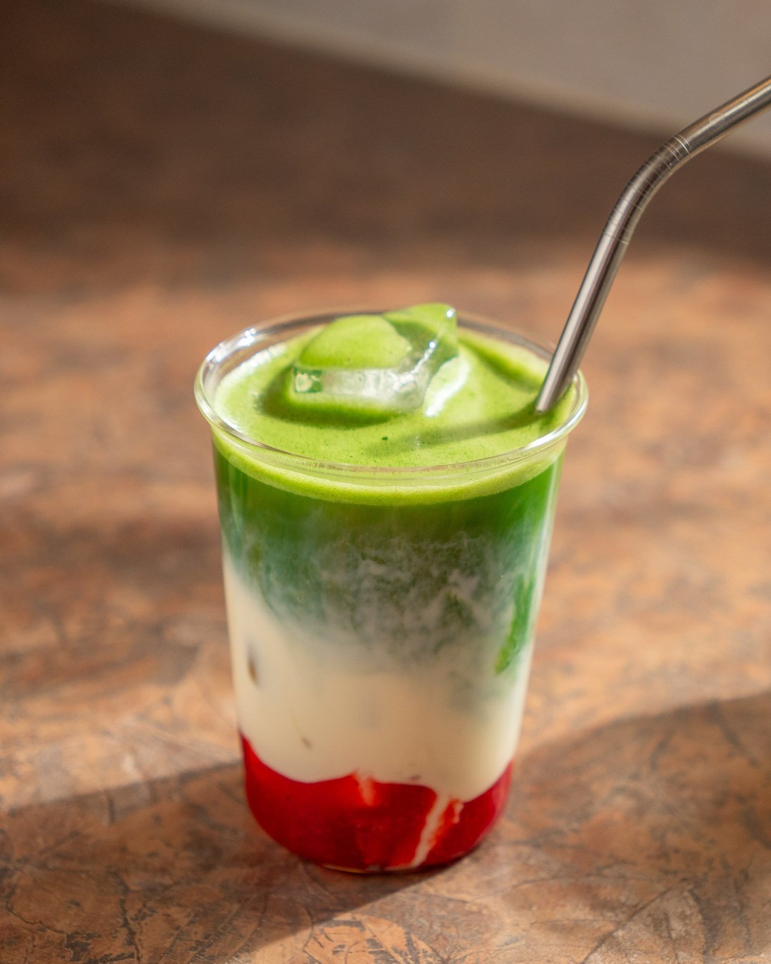 Strawberry Matcha Latte
