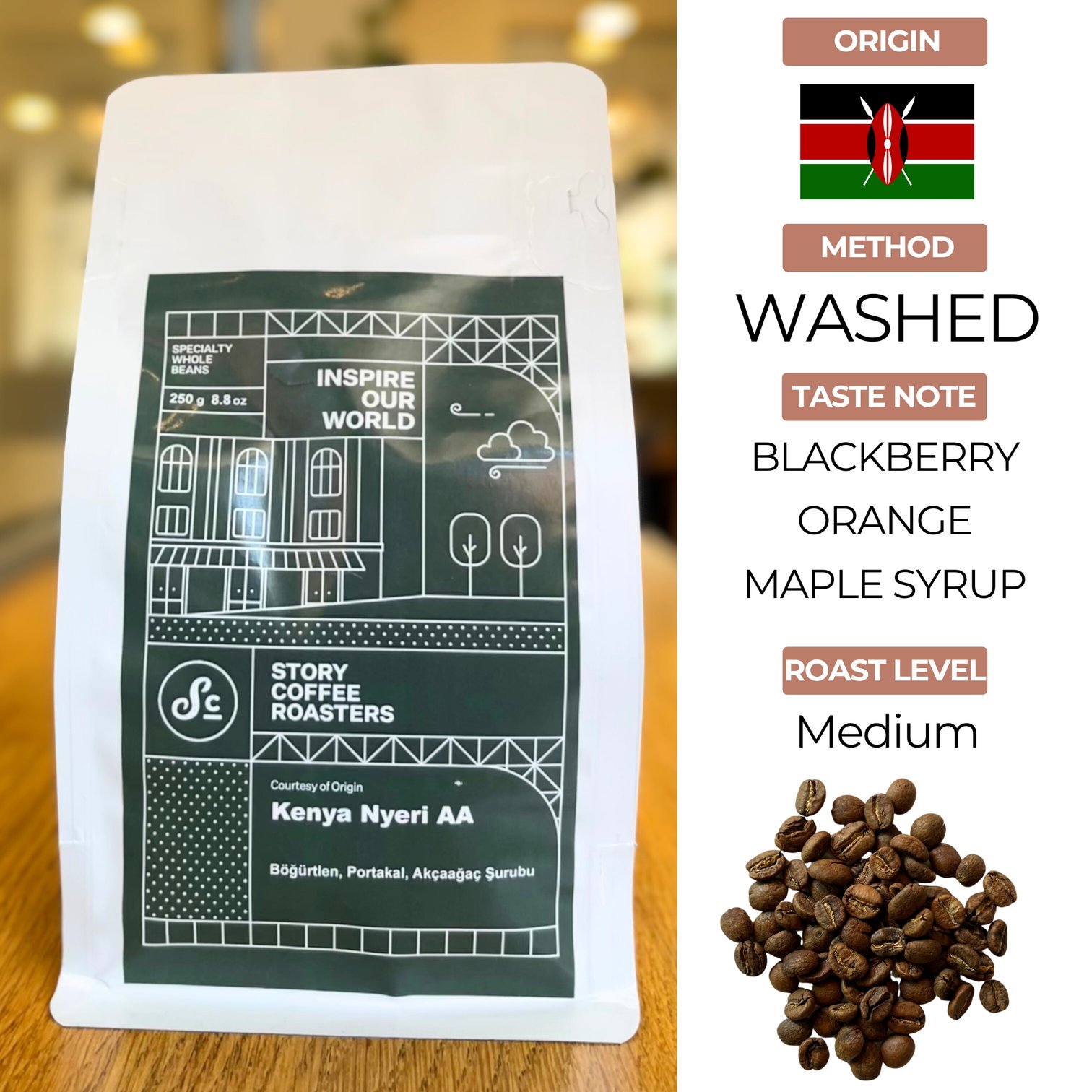 Kenya Nyeri AA Coffee Beans