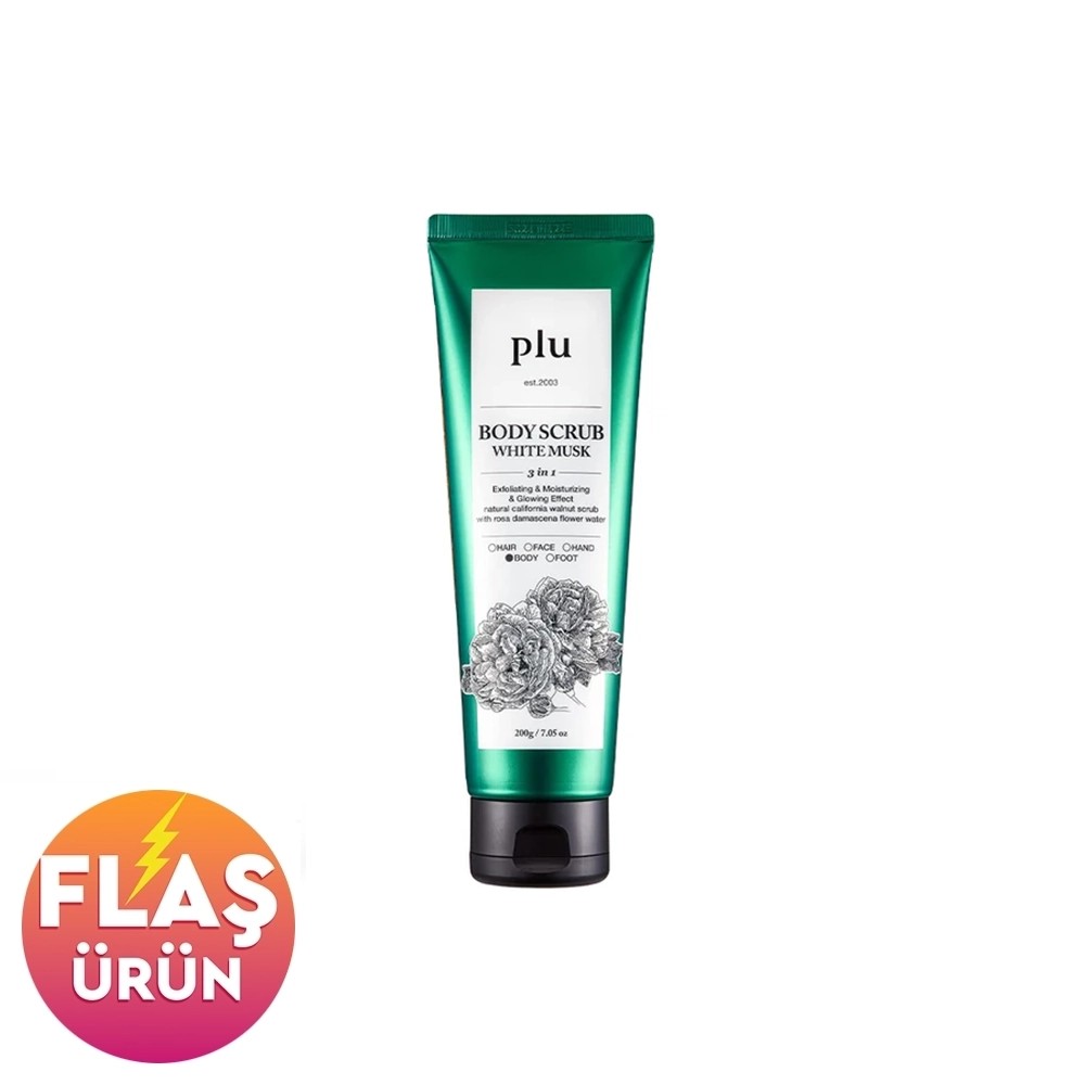 Plu Original Body Scrub White Musk 200 gr - Beyaz Miskli Vücut Peelingi