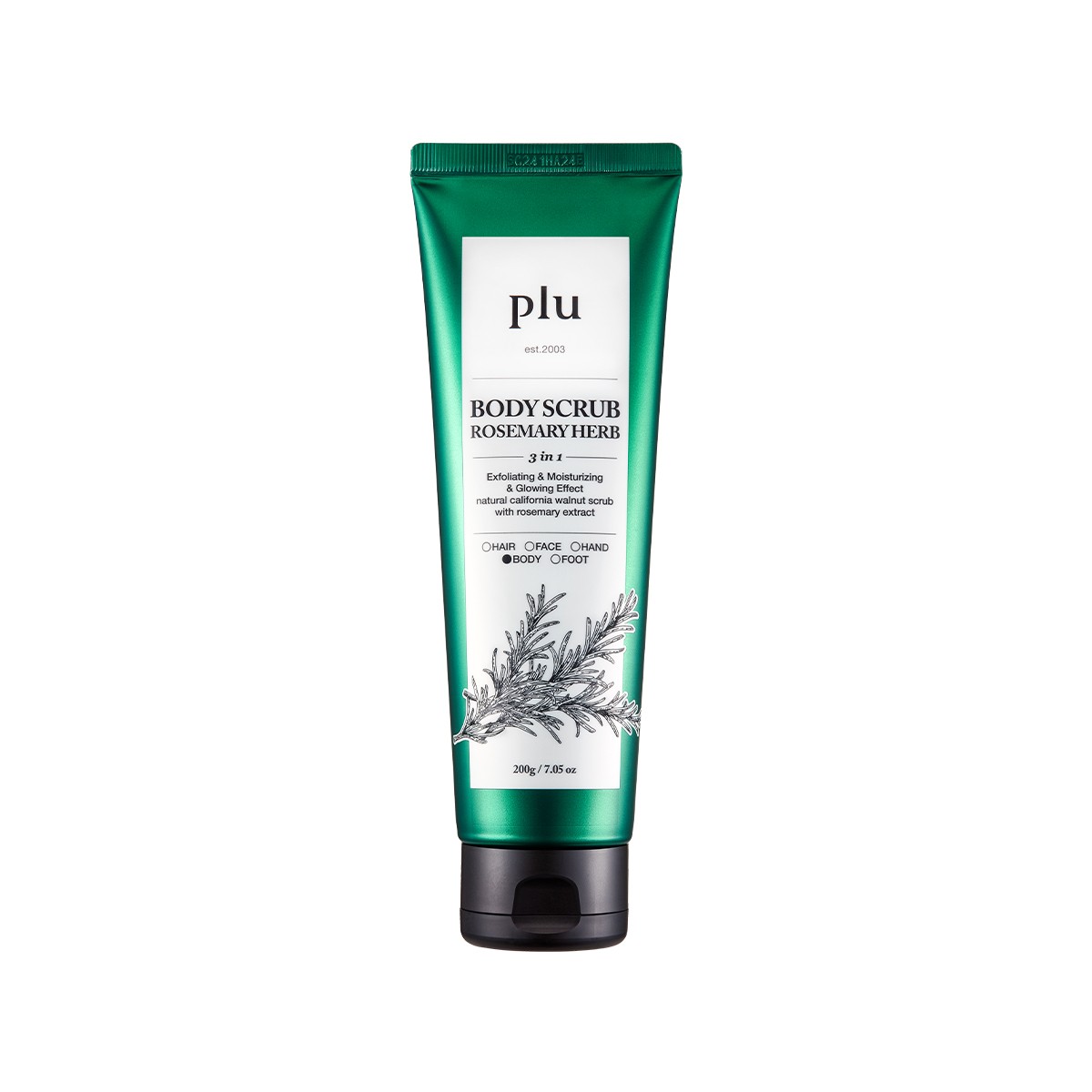 Plu Original Body Scrub Rosemary Herb 200 gr - Biberiyeli Vücut Peelingi
