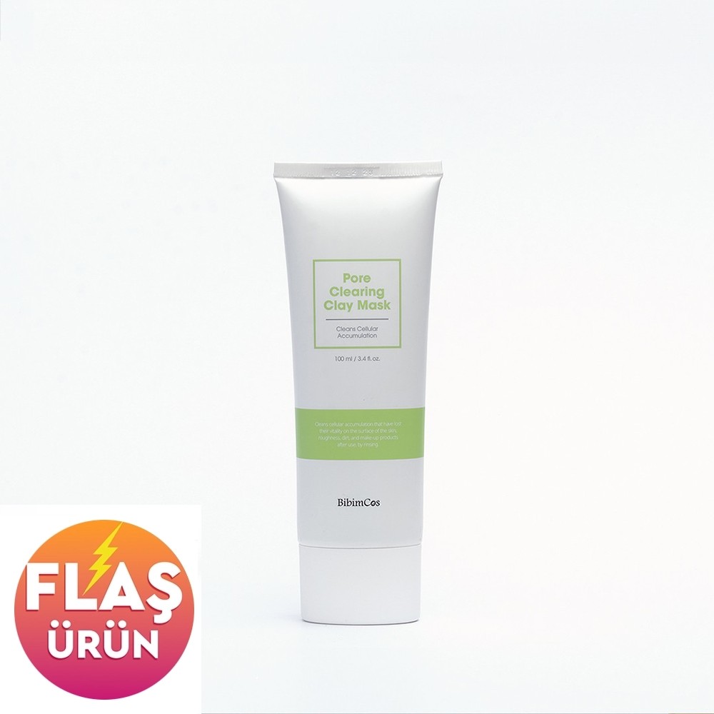 Bibimcos Pore Clearing Clay Mask 100 ml - Gözenek Temizliğine Özel Kil Maskesi New Version