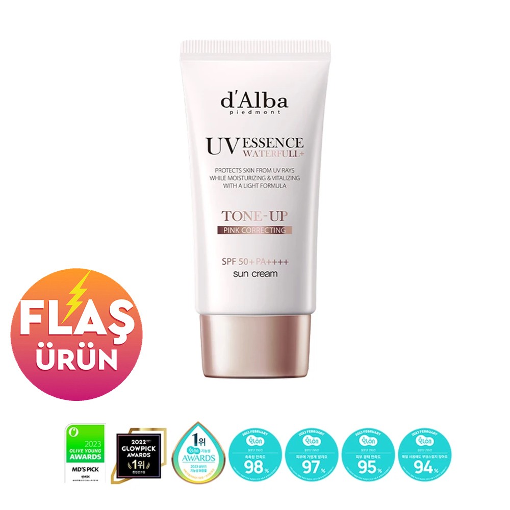 d'Alba Waterfull Essence Tone Up Sun Cream SPF50+ PA++++