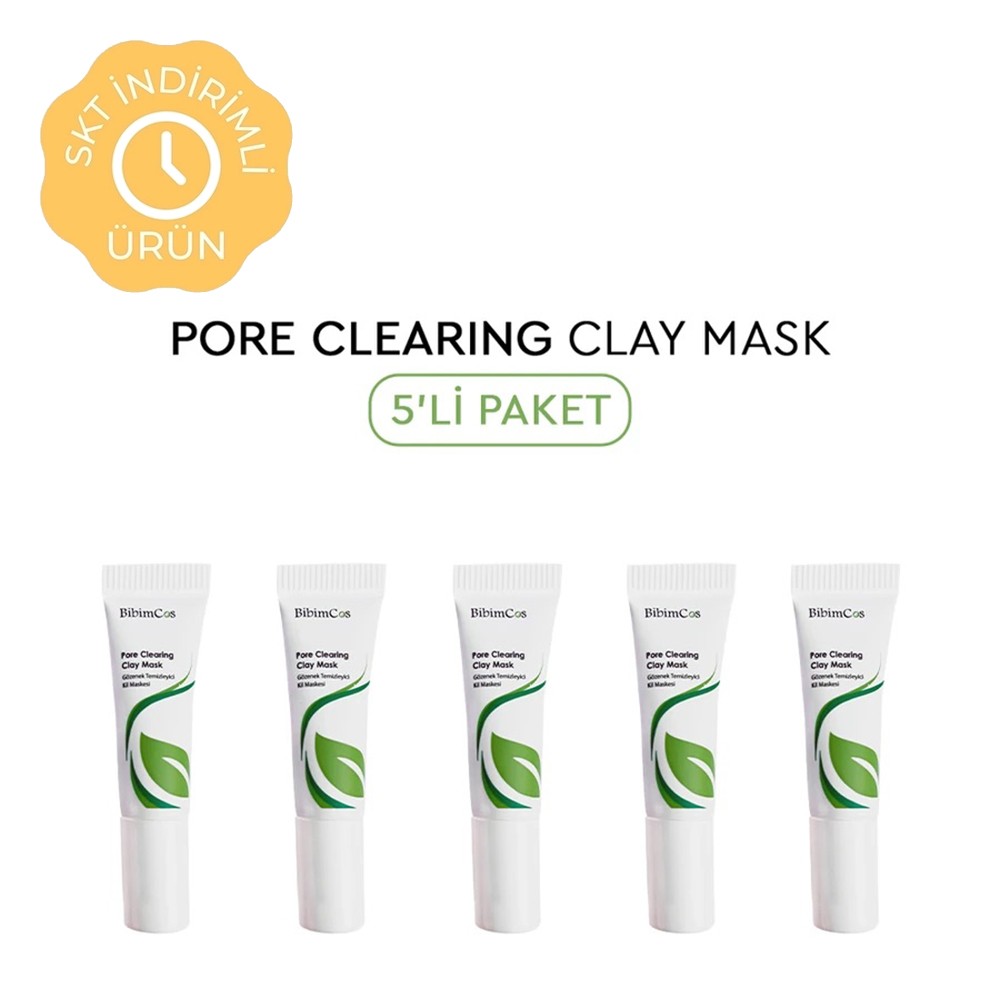 Bibimcos Clay Mask 10 ml (5 Adet) - Gözenek Temizliğine Özel Kil Maskesi