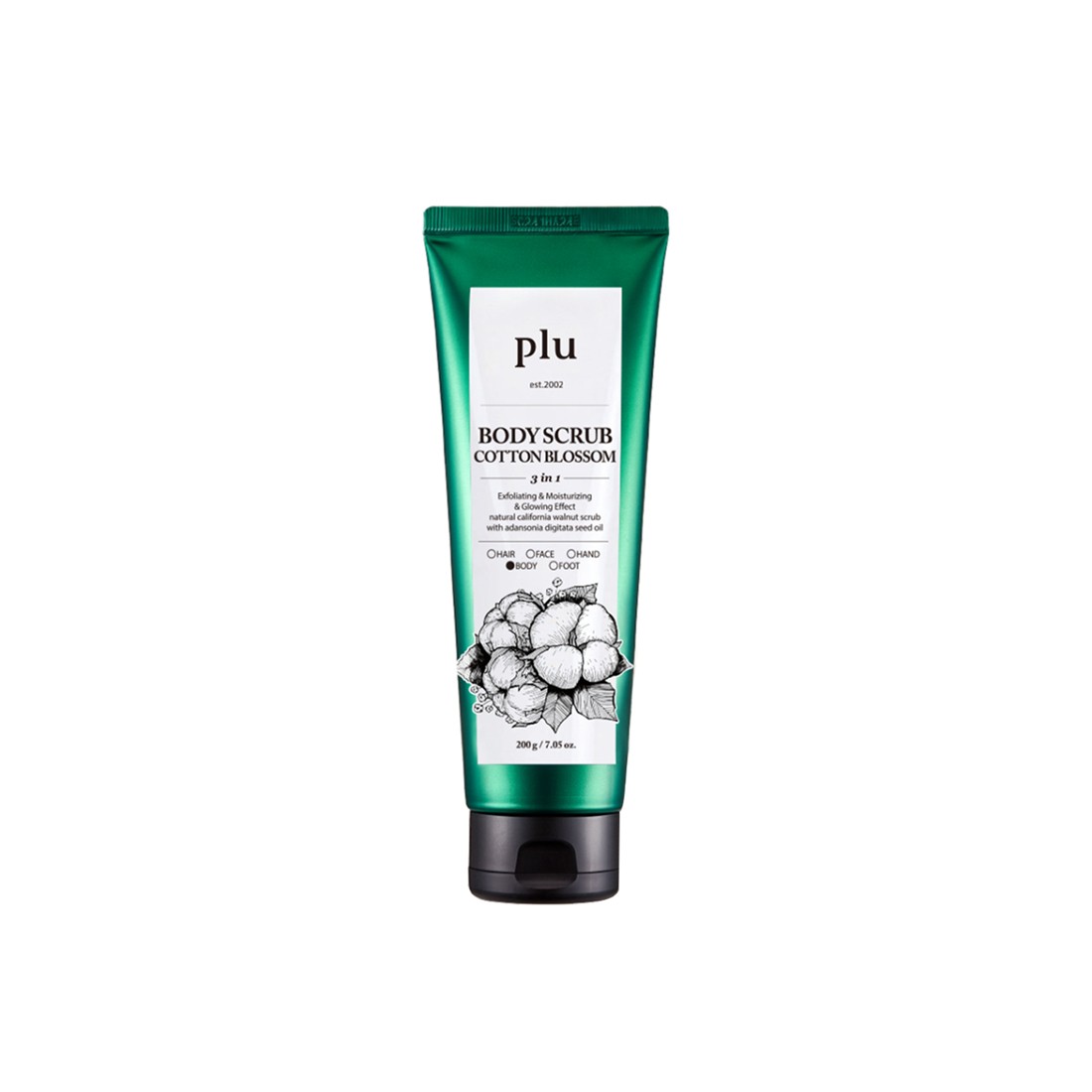 Plu Original Body Scrub Cotton Blossom 200 gr - Pamuk Çiçekli Vücut Peelingi