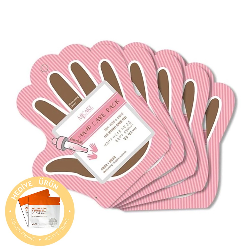 Mjcare Premium Hand Care Pack - Eldiven Tipi El Maskesi 5'li