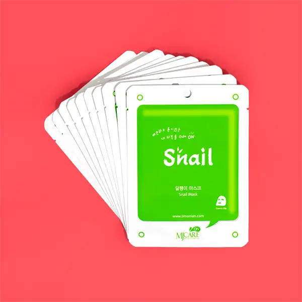 Mjcare On Snail Mask - Salyangoz Özlü Yüz Maskesi 20'li