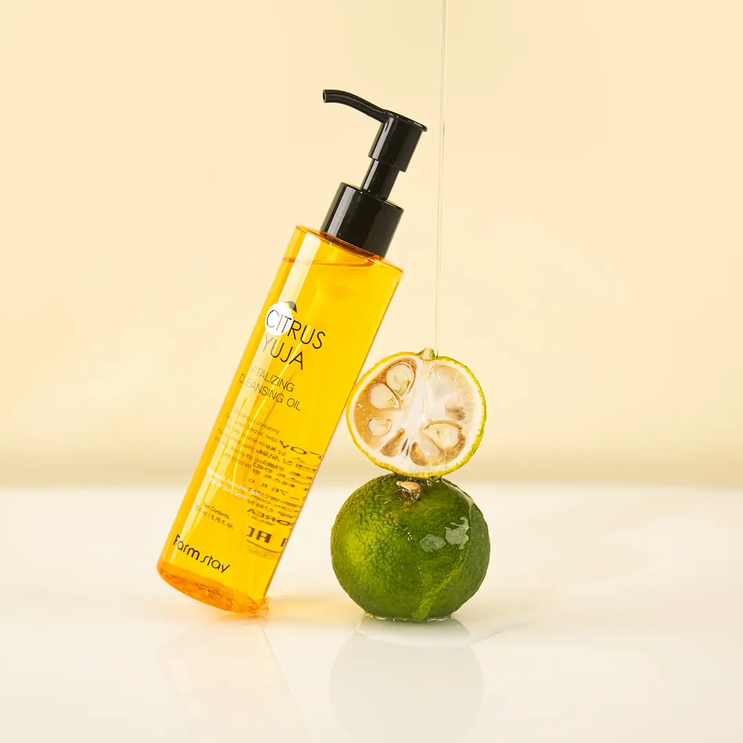 フェイスクリーム YUTA YAGI Farmstay Citrus Yuja Vitalizing Cleansing Oil 200ml - Yuja Özlü