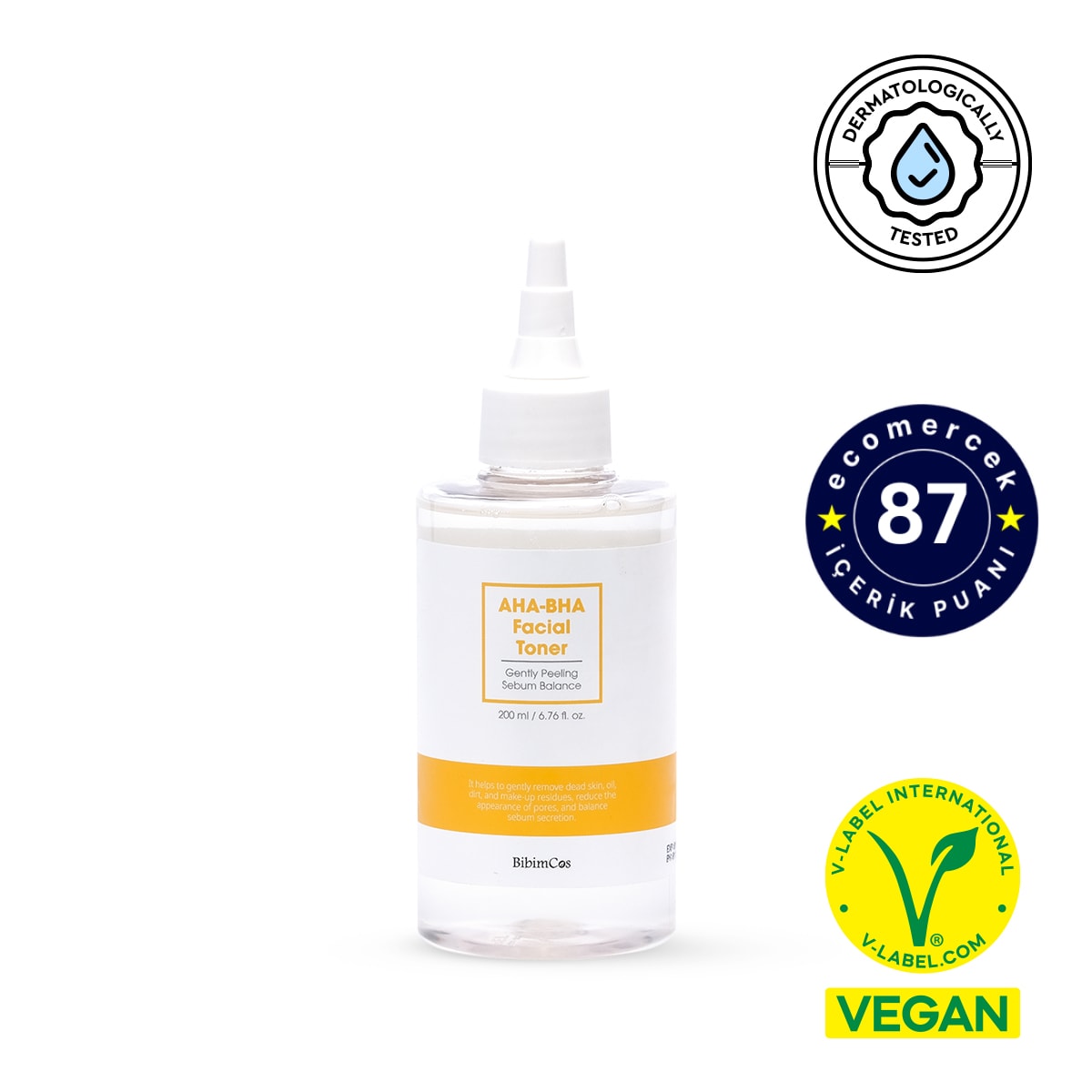 Bibimcos AHA-BHA Facial Toner 200ml New Version