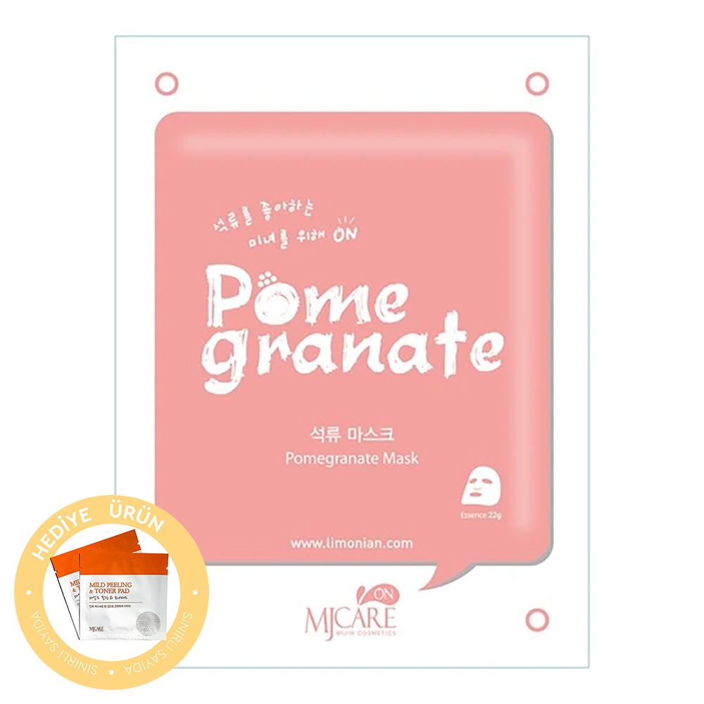 Mjcare On Pome Granate Mask - Mjcare On Nar Özlü Yüz Maskesi