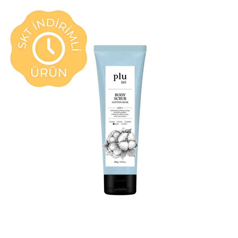 Plu 365 Body Scrub Cotton Musk 100 gr - Pamuk Çiçekli Vücut Peelingi