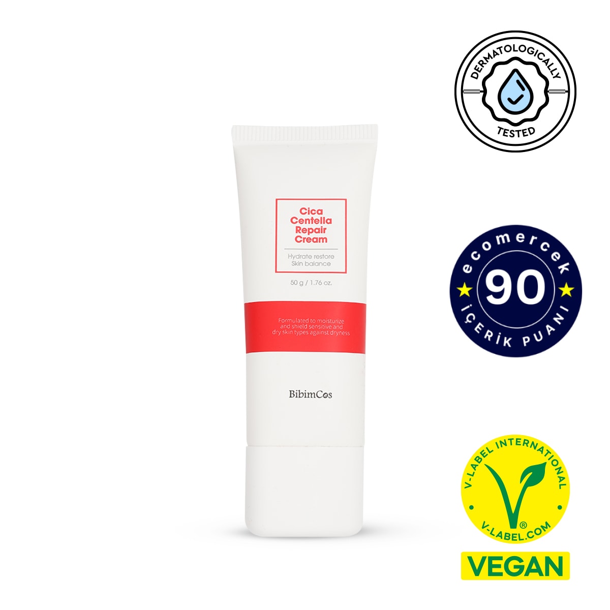 Bibimcos Cica Centella Repair Cream 50g