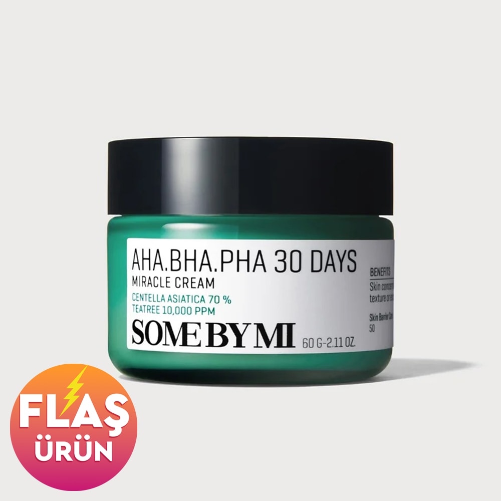 Some By Mi AHA-BHA-PHA 30 Days Miracle Cream - Aha-Bha-Pha Asitlerini İçeren Hassas Ciltlere Özel Krem