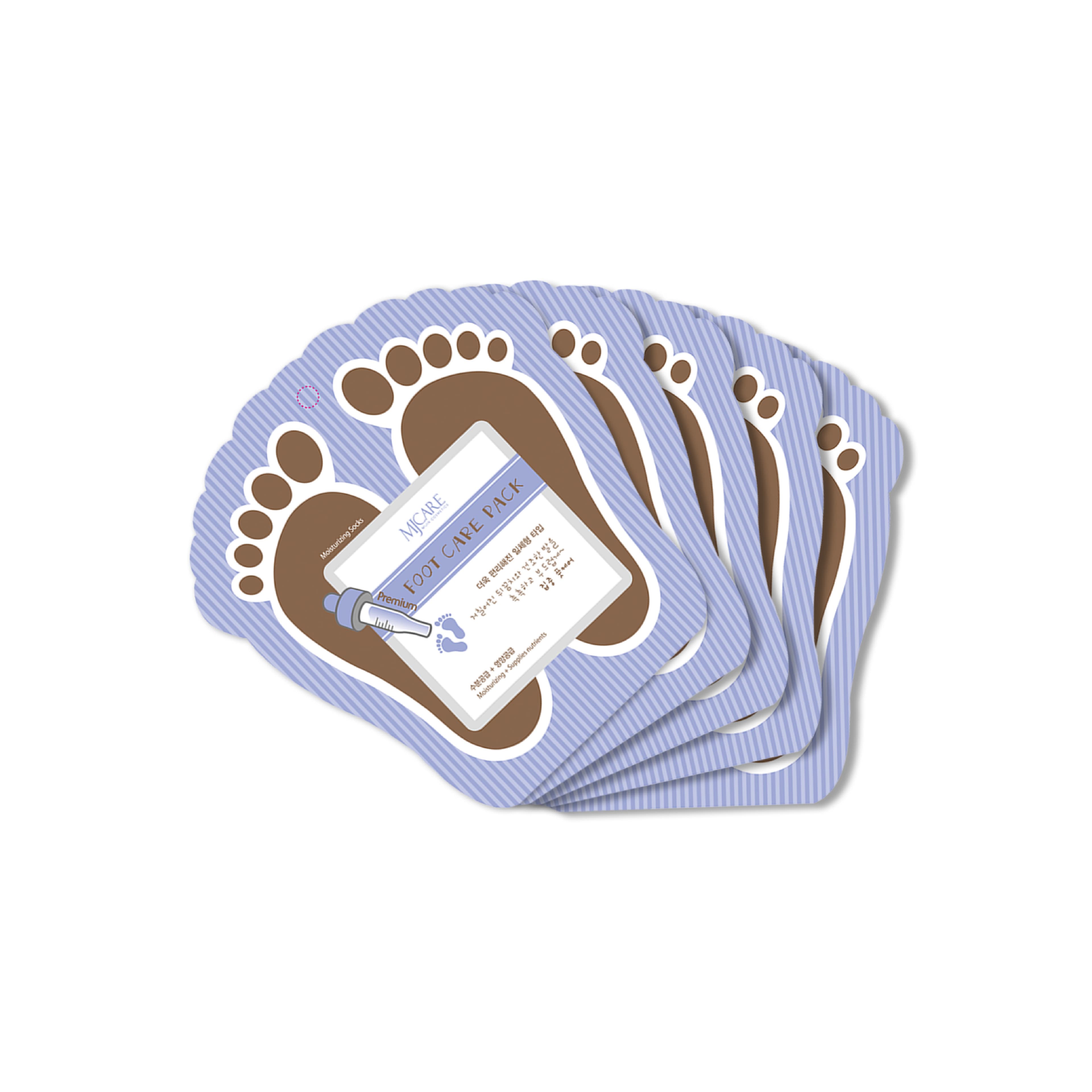 Mjcare Premium Foot Care Pack - Nemlendirici Çorap Tipi Ayak Bakım Maskesi 5'li