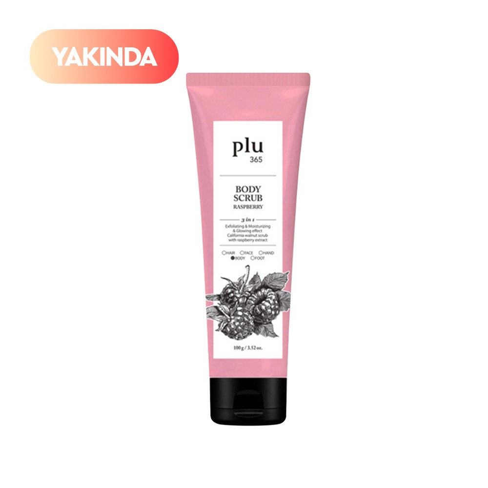 Plu365 Body Scrub Raspberry 100 gr - Ahududu Kokulu Vücut Peelingi