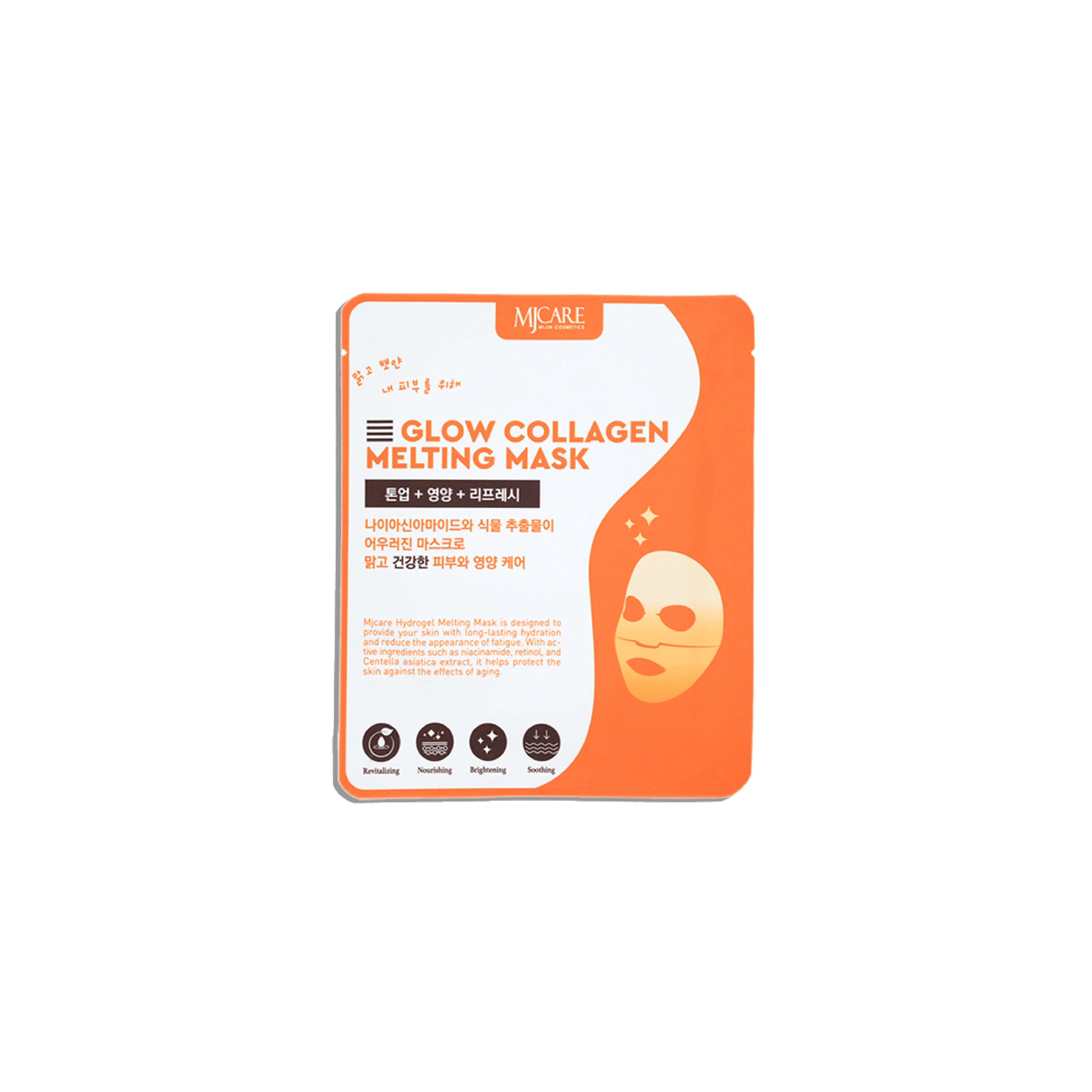 Mjcare Glow Collagen Melting Mask - Hydrojel Şeffaflaşan Eriyen Maske