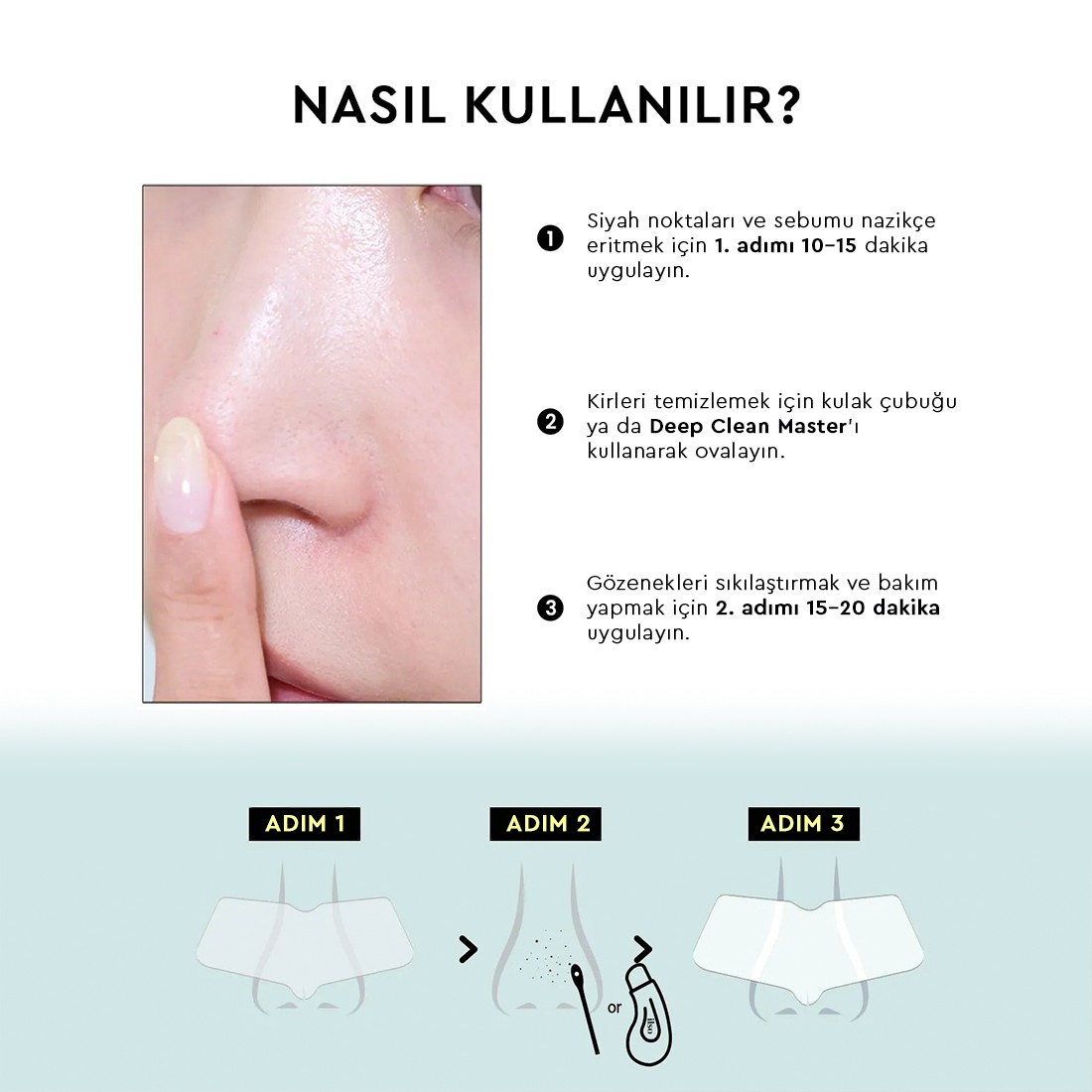 Ilso Natural Mild Clear Nose Patch 2 Step - 2 Aşamalı Burun Maskesi