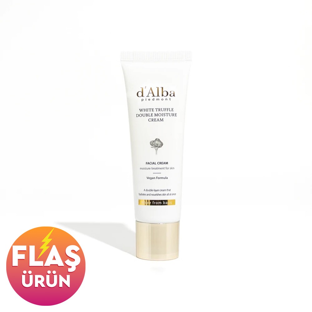 d'Alba White Truffle Double Moisture Cream 60ml - Yoğun Nemlendirici 2li Serum Krem