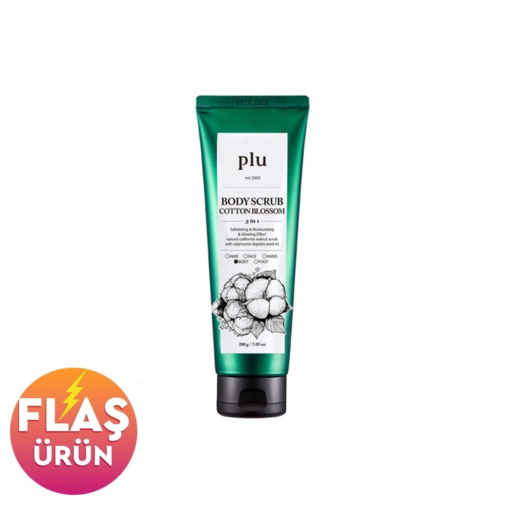 Plu Original Body Scrub Cotton Blossom 200 gr - Pamuk Çiçekli Vücut Peelingi