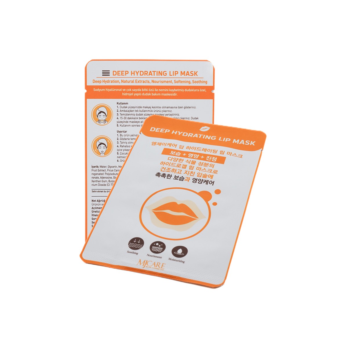 Mjcare Deep Hydrating Lip Mask - Yoğun Nemlendirici Dudak Maskesi 3'lü