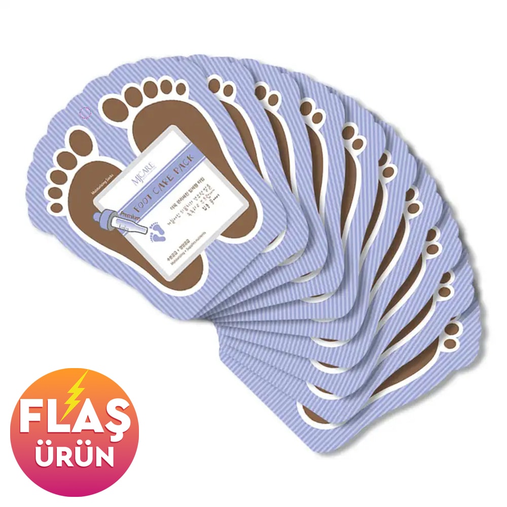 Mjcare Premium Foot Care Pack - Nemlendirici Çorap Tipi Ayak Bakım Maskesi 10'lu