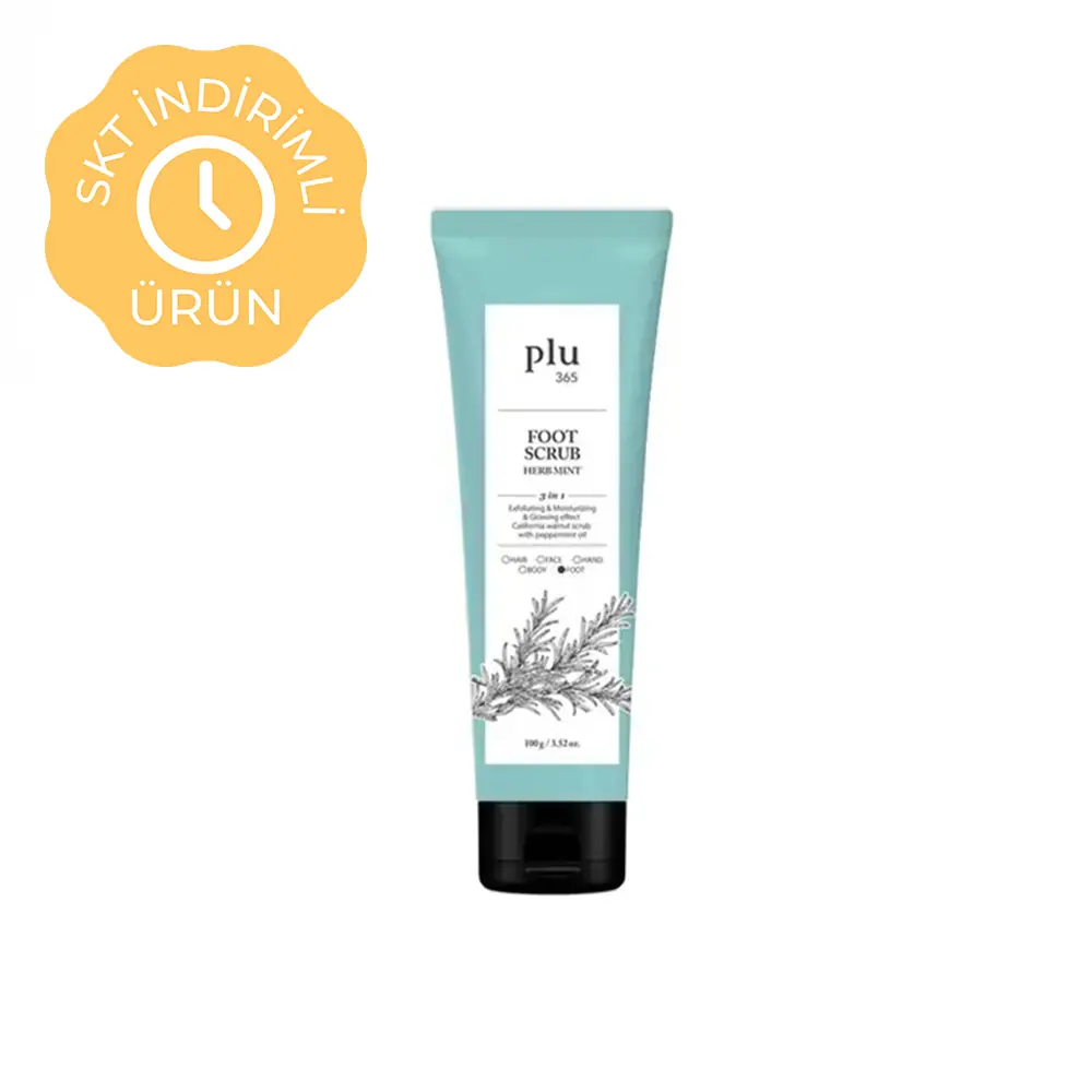 Plu365 Foot Scrub Herb Mint 100 gr - Nane Aromalı Ayak Peelingi