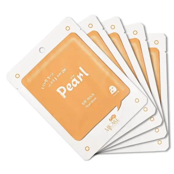 MJCARE On Pearl Mask 5li - İnci Özlü Aydınlatıcı ve Işıltı Veren Yüz Maskesi