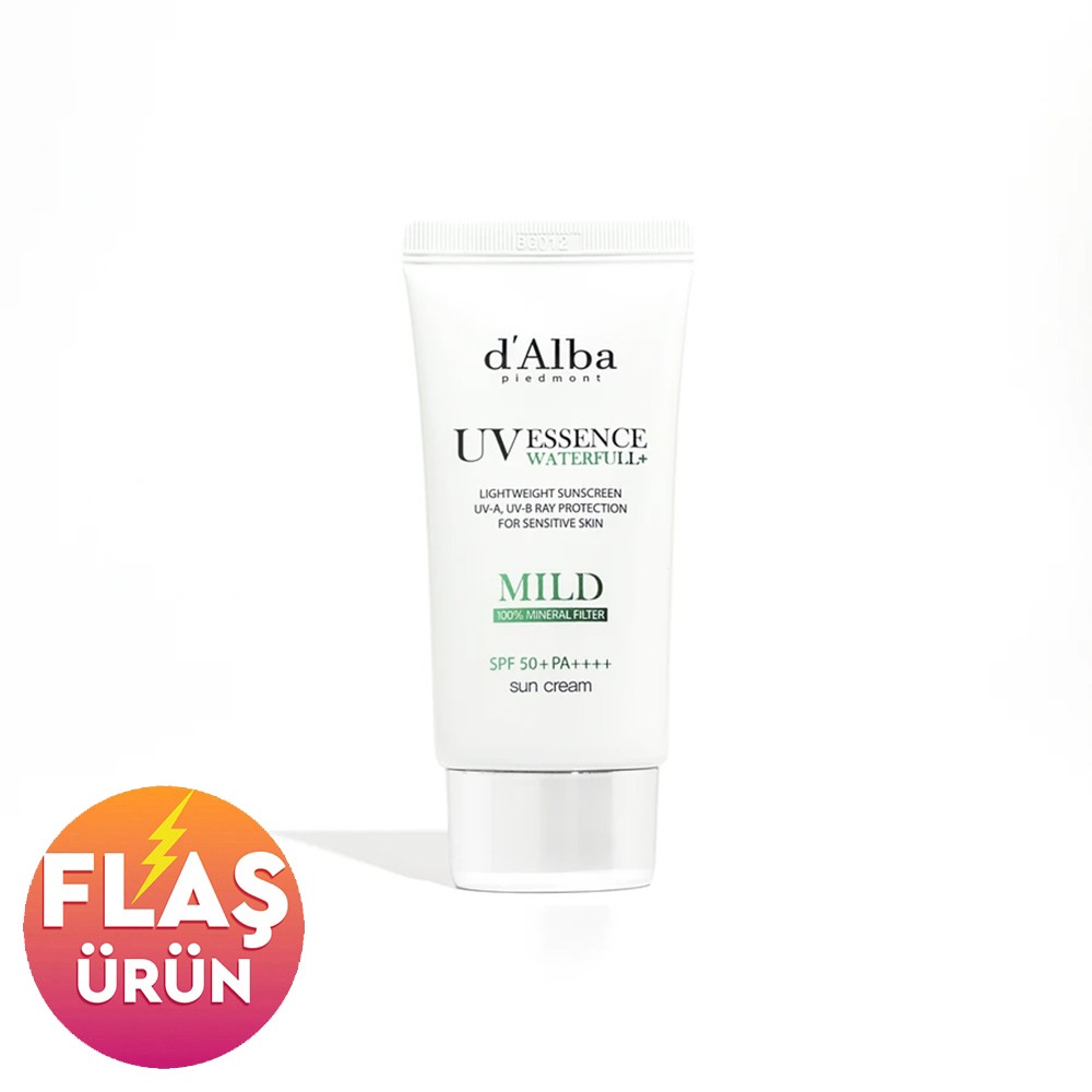 d'Alba Waterfull Essence Mild Sun Cream SPF50+ 50ml - Güneş Koruyucu Krem