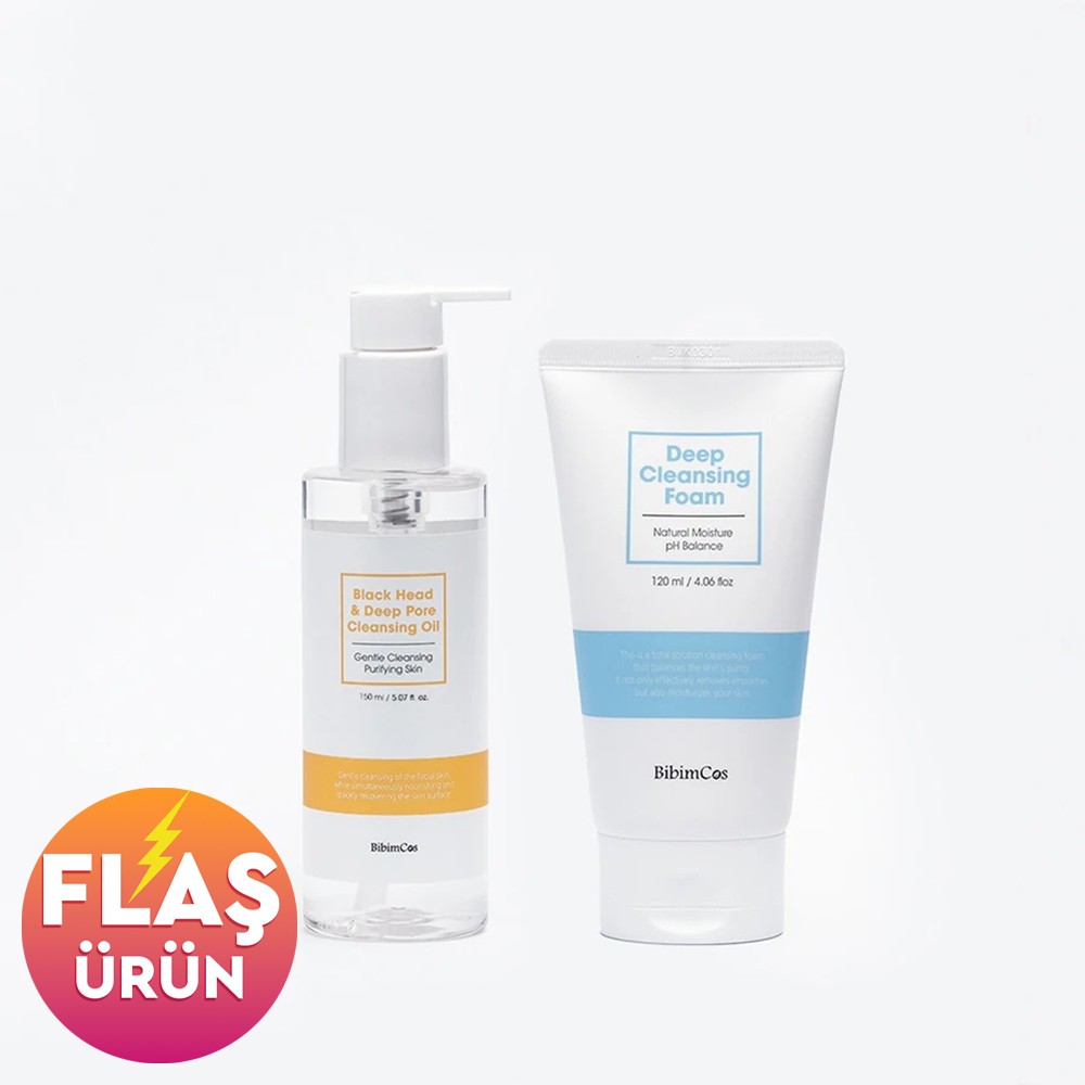 Bibimcos Double Cleansing Metot Set | Çift Aşamalı Temizlik Seti New Version