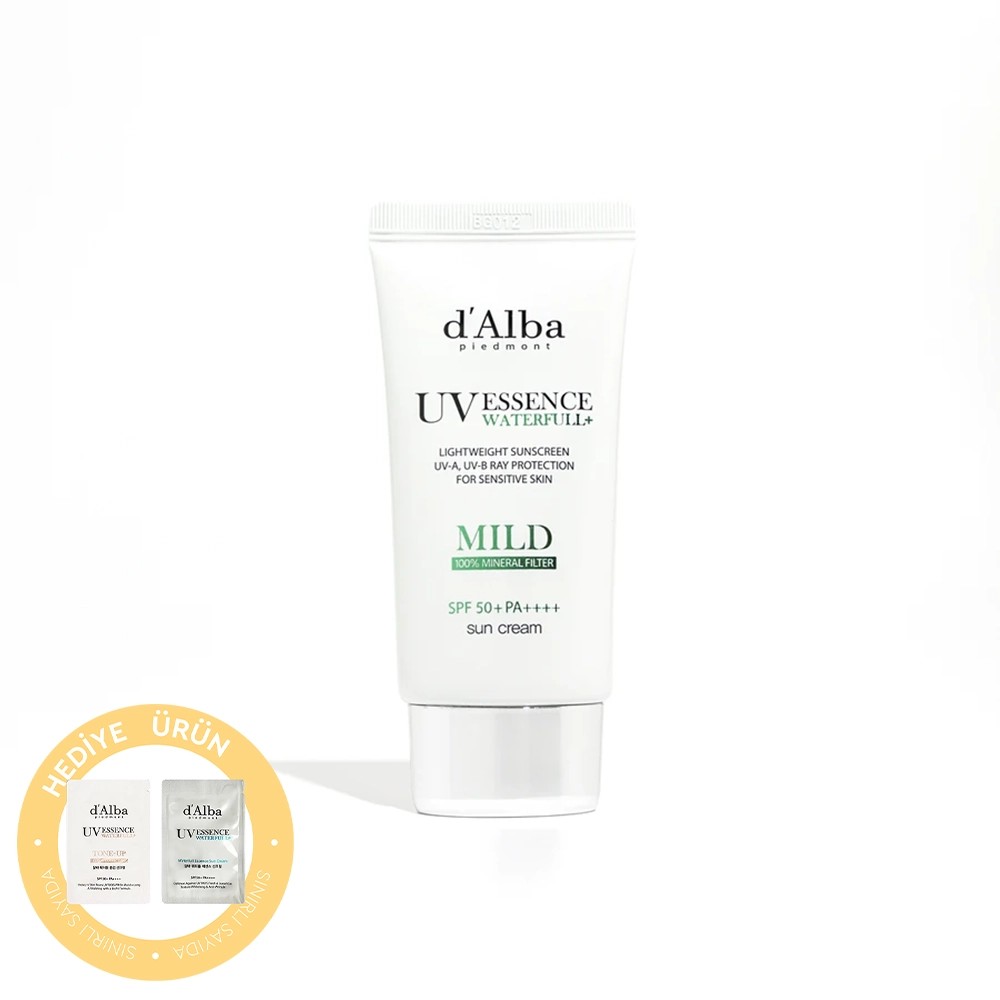 d'Alba Waterfull Essence Mild Sun Cream SPF50+ 50ml - Güneş Koruyucu Krem