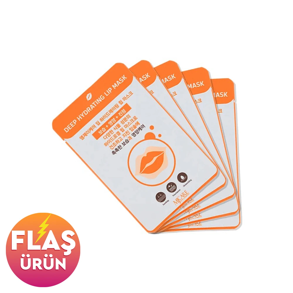 Mjcare Deep Hydrating Lip Mask - Yoğun Nemlendirici Dudak Maskesi 5'li