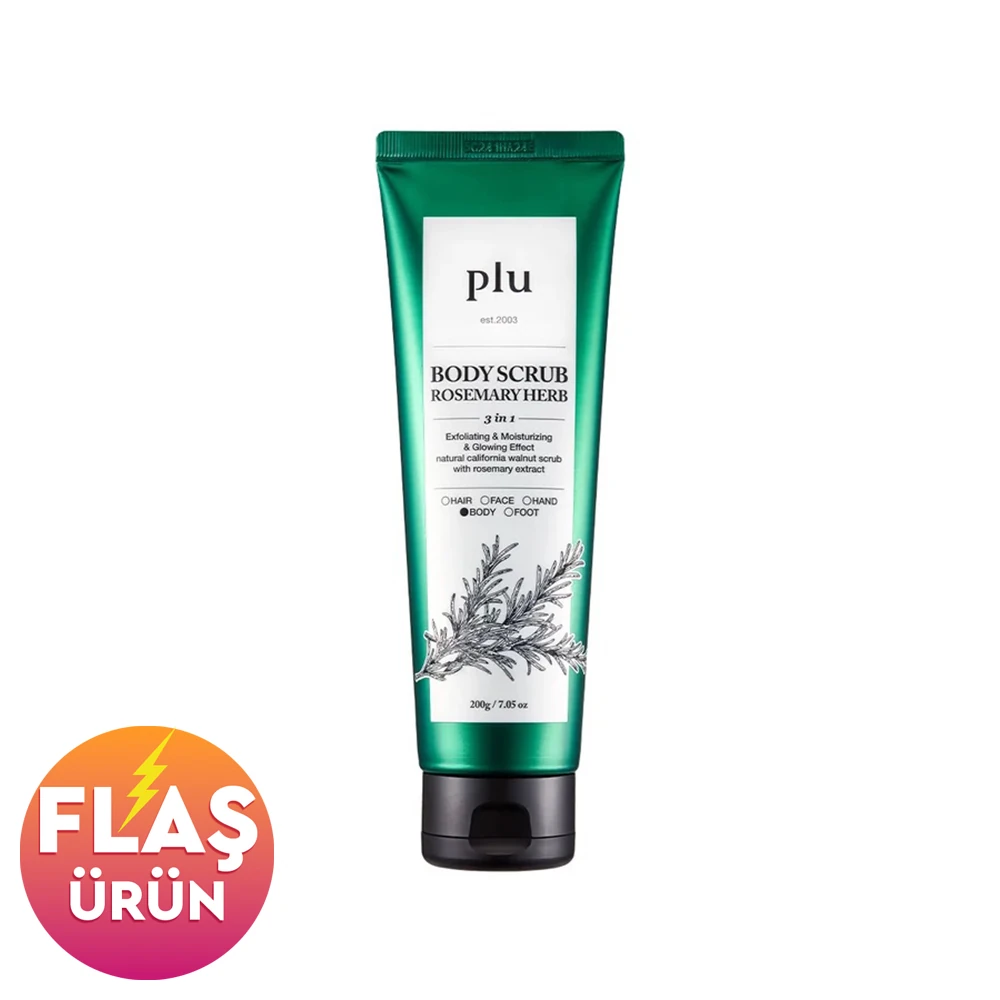 Plu Original Body Scrub Rosemary Herb 200 gr - Biberiyeli Vücut Peelingi